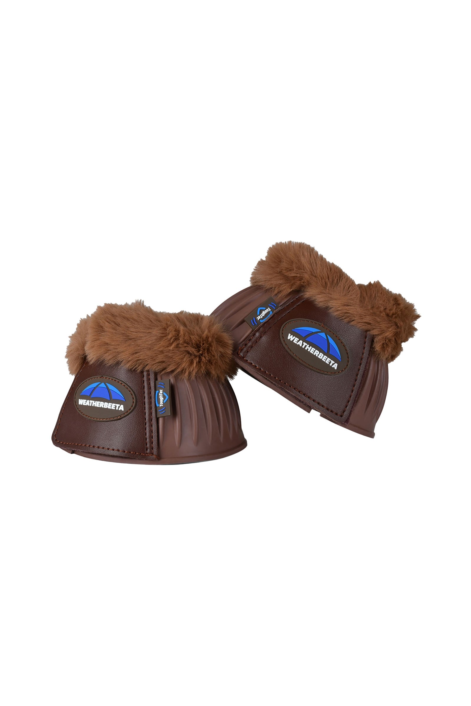 Weatherbeeta Tough-Tec Prime Fleece Trim Rubber Bell Boots Leg Protection & Hoof Protection for Horses