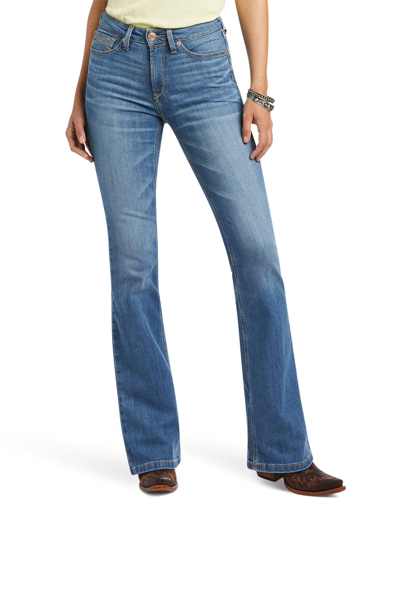 Ariat Women's R.E.A.L High Rise Daniela Boot Cut Jeans Womens Breeches