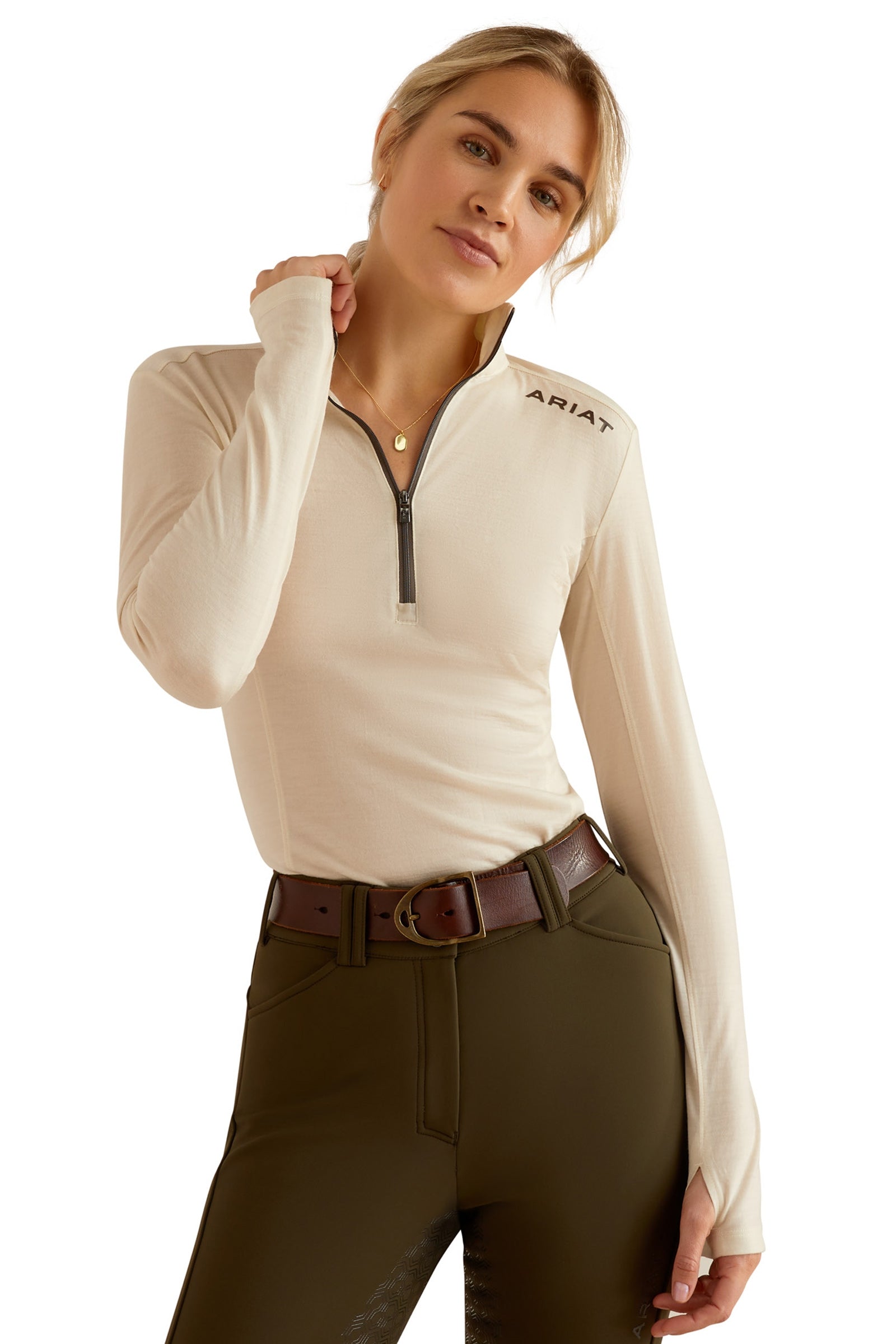 Ariat Cheviot Women´s 1/4 Zip Baselayer Shirt Ridetøj til dame