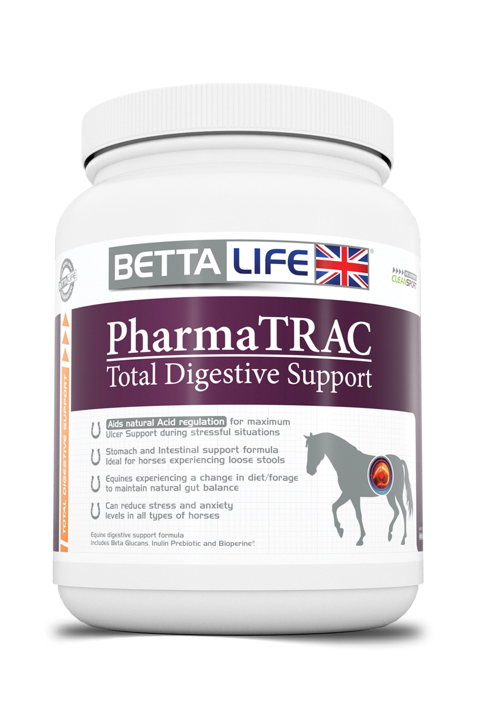 Betta Life PharmaTrac Total Digestive Support Equine Supplement, 1 kg Horse Feed & Nutrition