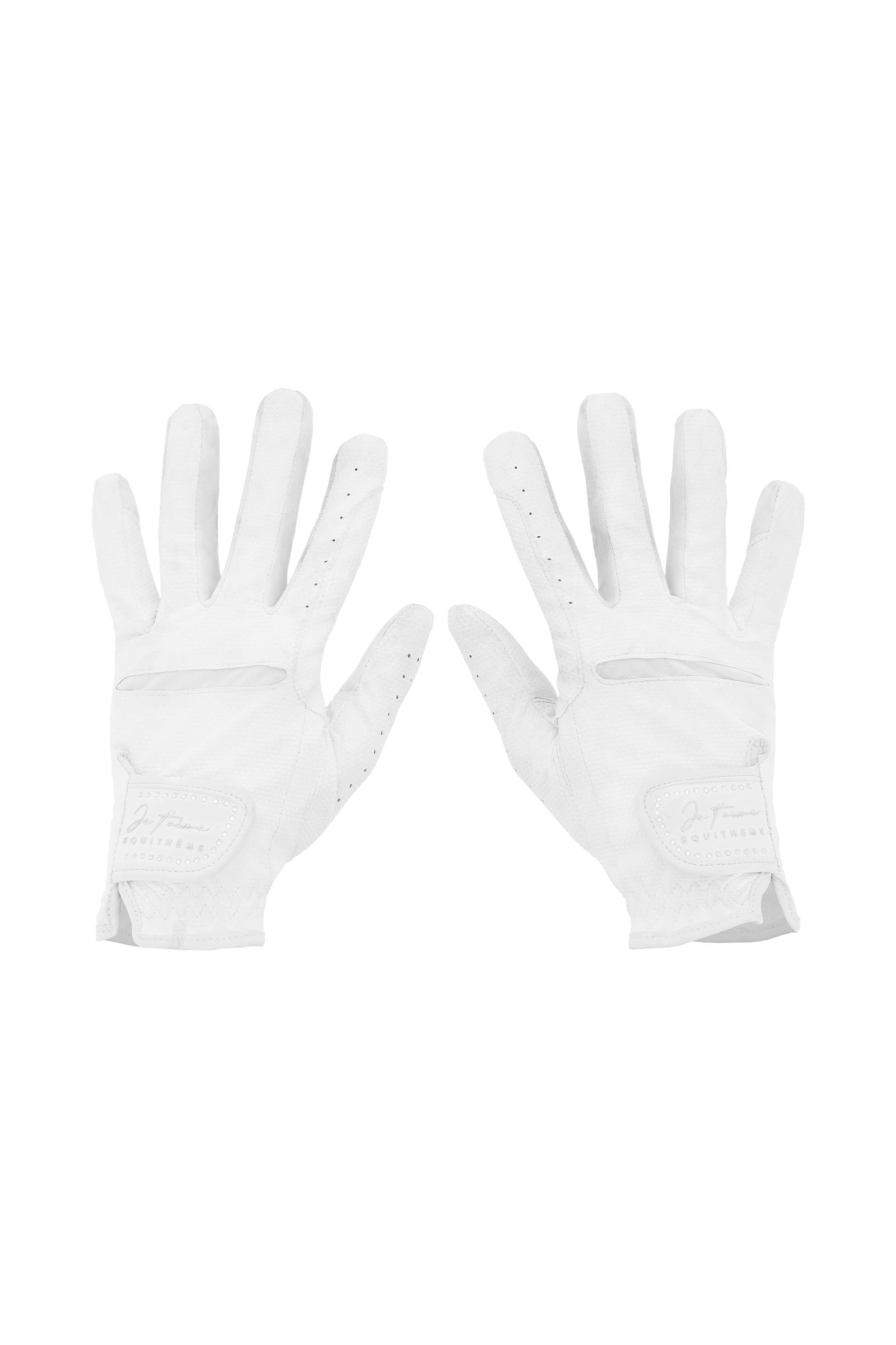 EQUITHÈME Strass Je t'aime Gloves Riding Gloves
