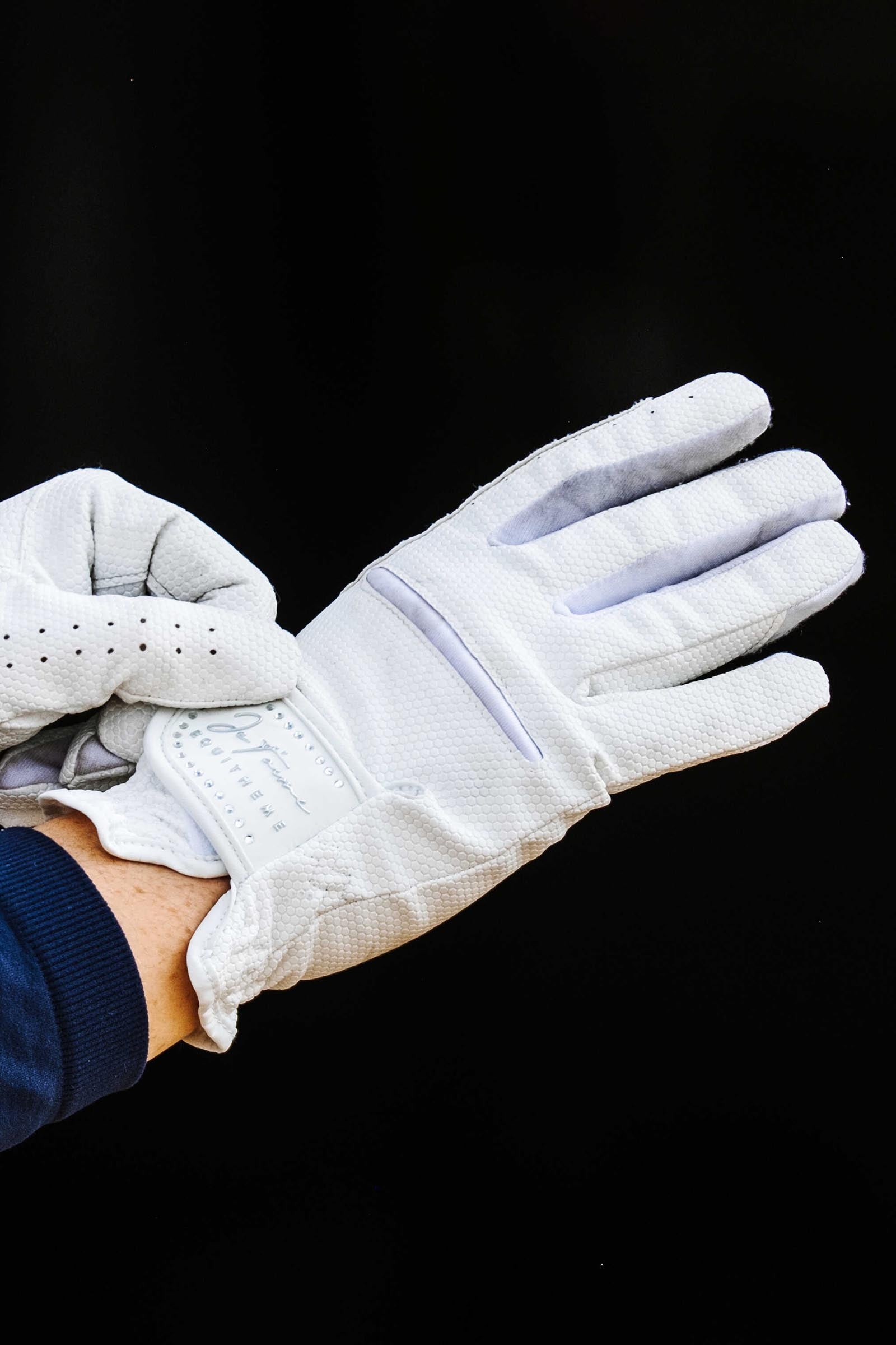 EQUITHÈME Strass Je t'aime Gloves Riding Gloves