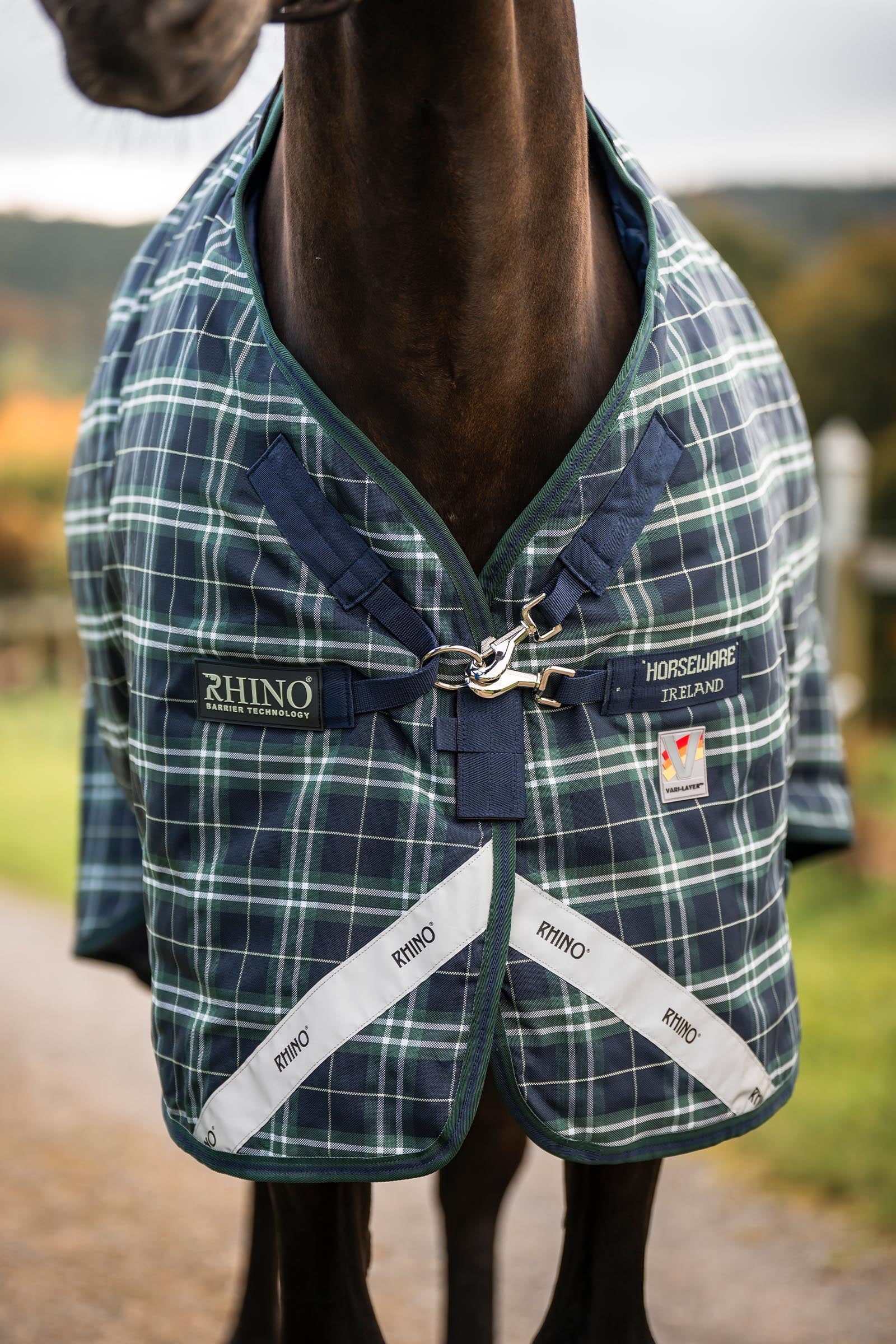 Horseware Rhino Plus Vari-Layer Turnout Rug With Detachable Neck, 250g Horse Rugs