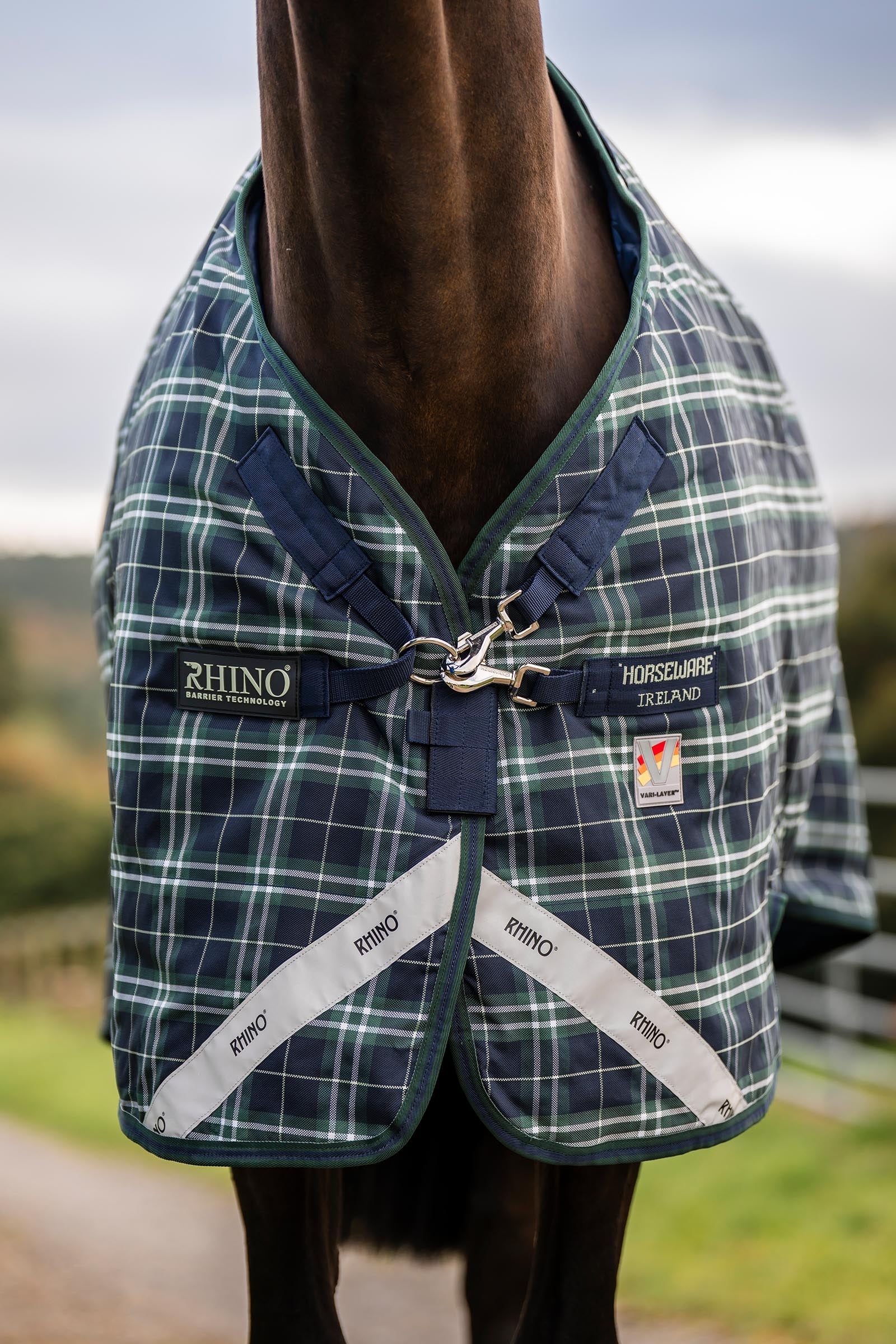 Horseware Rhino Plus Vari-Layer Turnout Rug With Detachable Neck, 250g Horse Rugs