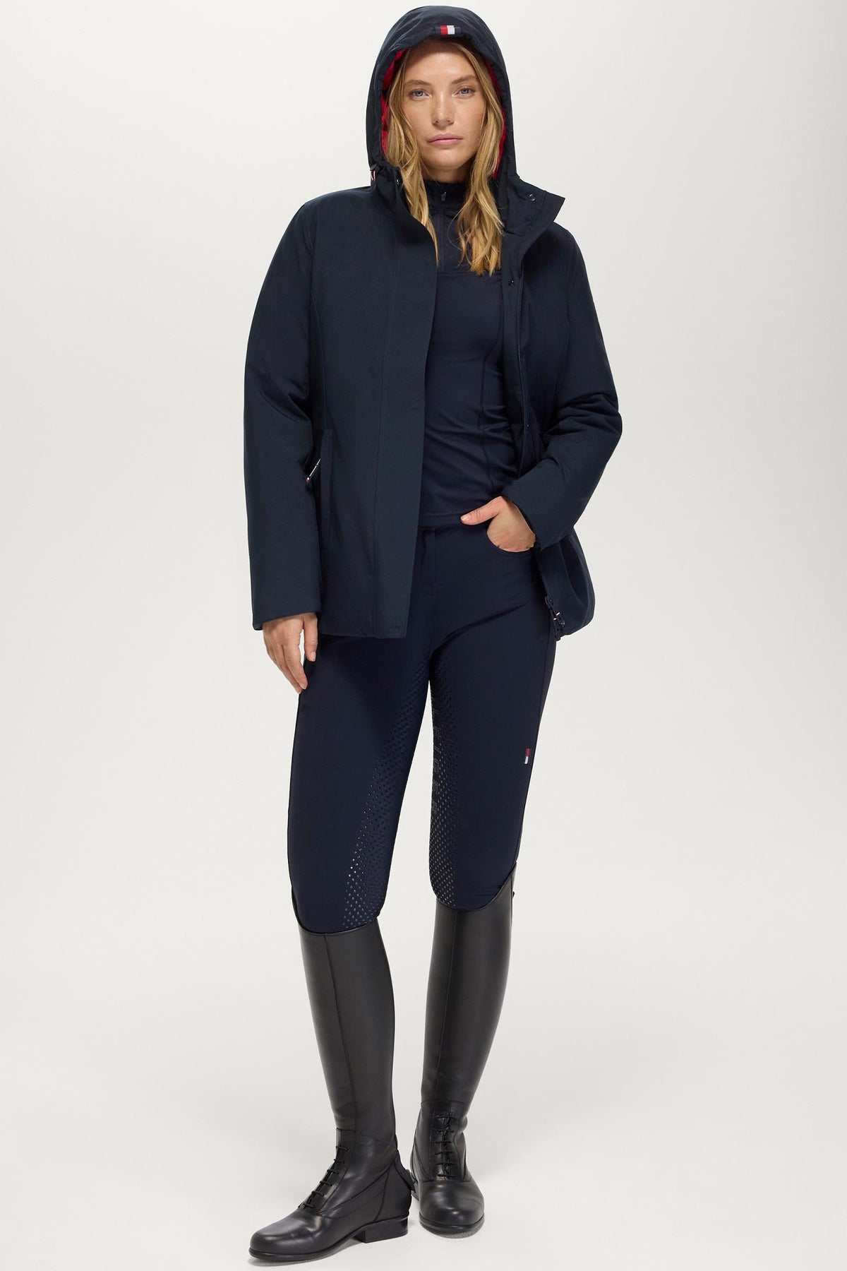 Tommy Hilfiger Equestrian Palisade Women Airbag Compatible Parka Women’s Riding Clothing