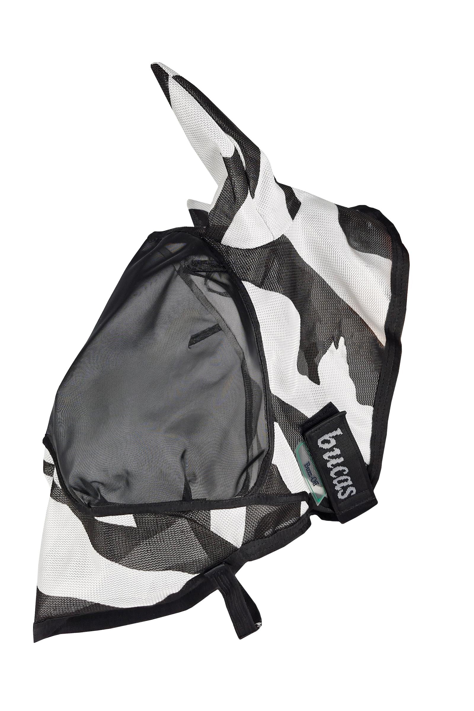 Bucas Buzz-Off Zebra Deluxe Fluemaske Fluebeskyttelse