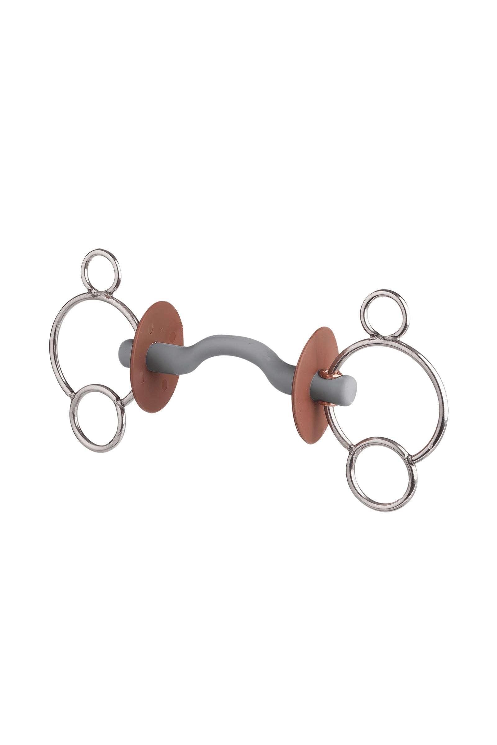 Beris 3 Ring Bit, Tongue Port Snaffle, Hard Horse Bits