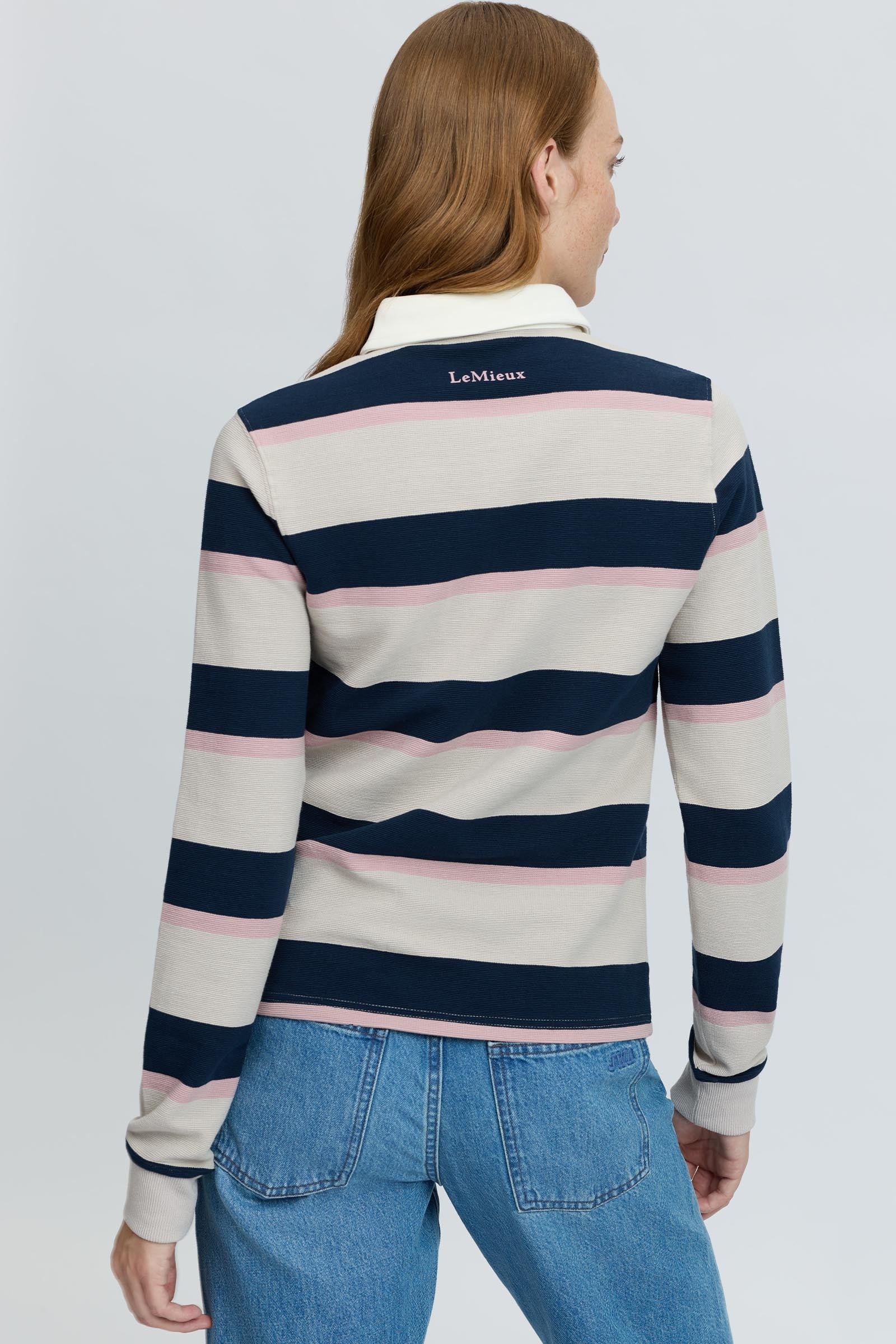 LeMieux Sloane Women´s Stripe Rugby Shirt Women’s Riding Clothing