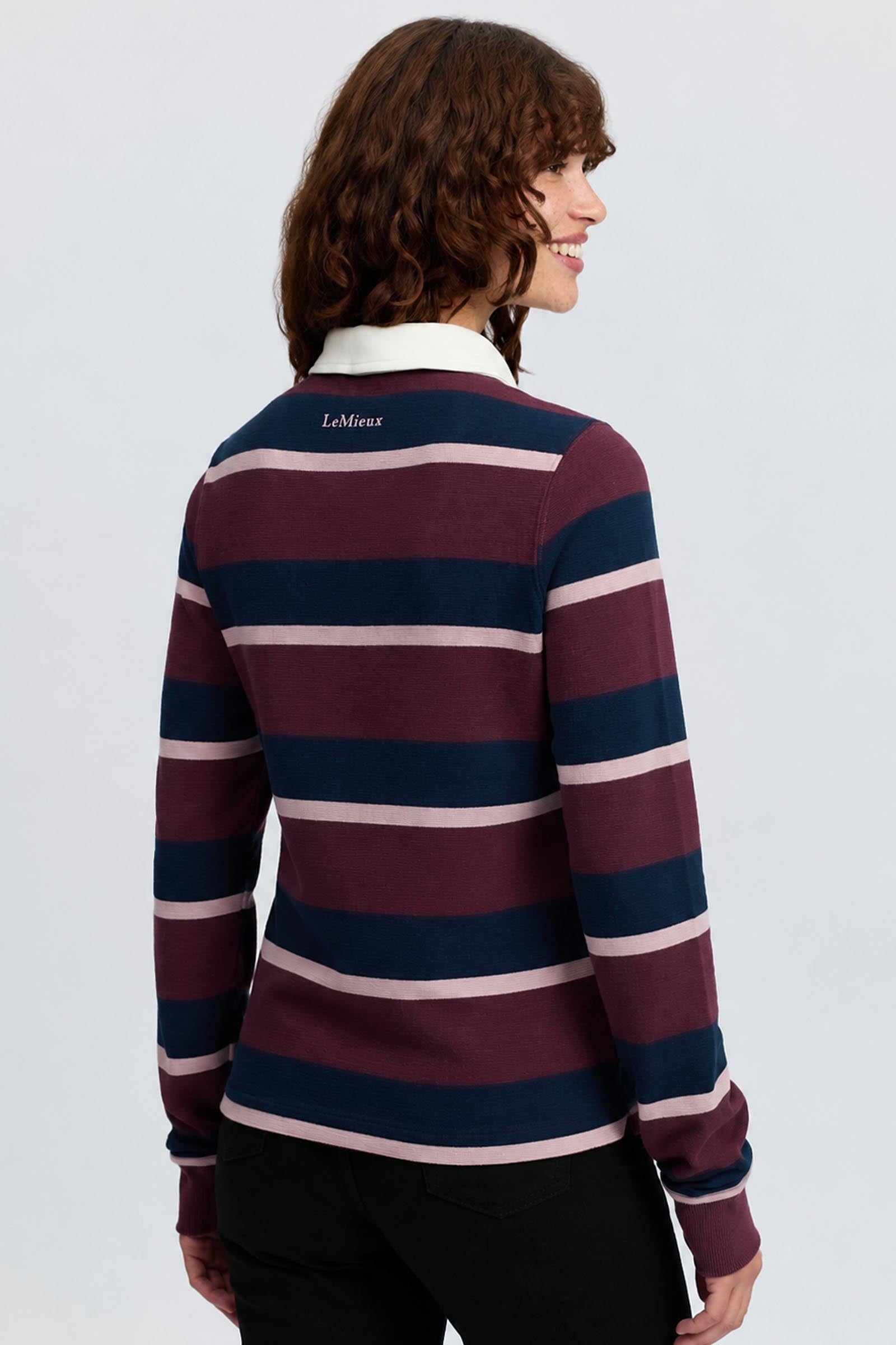 LeMieux Sloane Women´s Stripe Rugby Shirt Women’s Riding Clothing