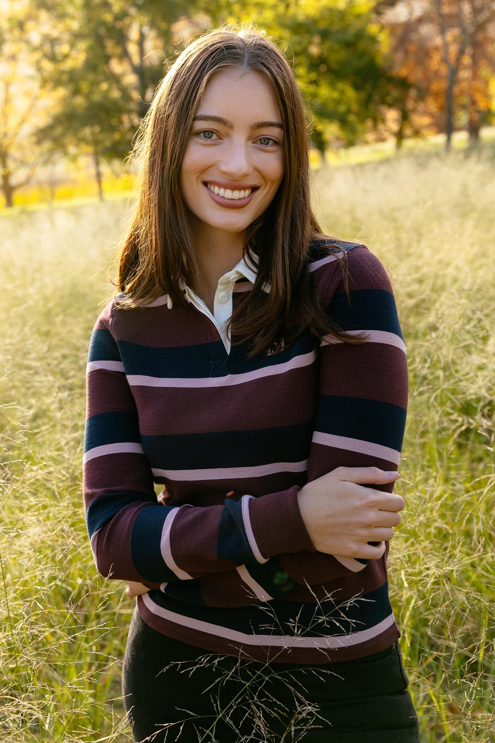 LeMieux Sloane Women´s Stripe Rugby Shirt Women’s Riding Clothing