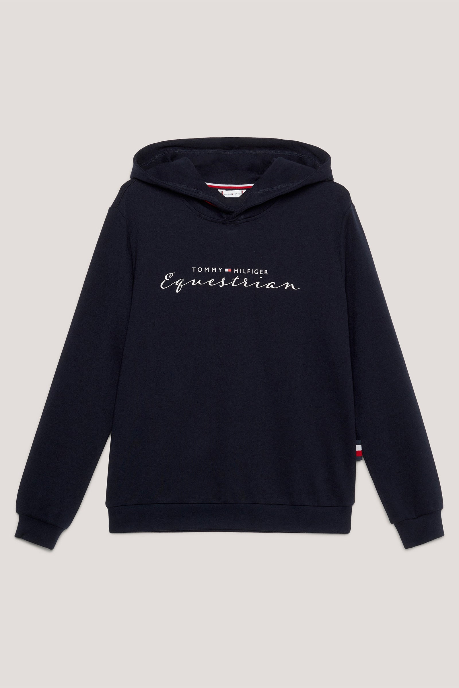 Tommy Hilfiger Equestrian Metallic Logo Grafisk hættetrøje til kvinder Ridetøj til dame
