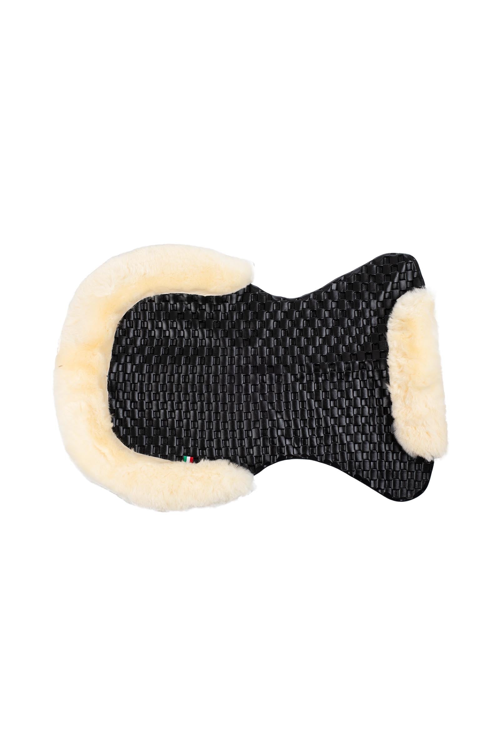 Acavallo Gel Non Slip Respira With Faux Sheepskin Cut-Out Flat Saddle Pads