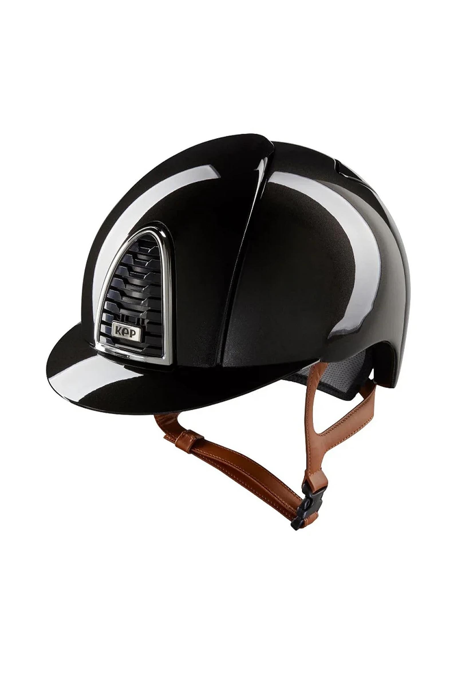 KEP Helmets KEP Cromo 2.0 Shine/Beige Riding Helmet With Extra Visor, App Compatible Ridehjelme & Sikkerhedsveste