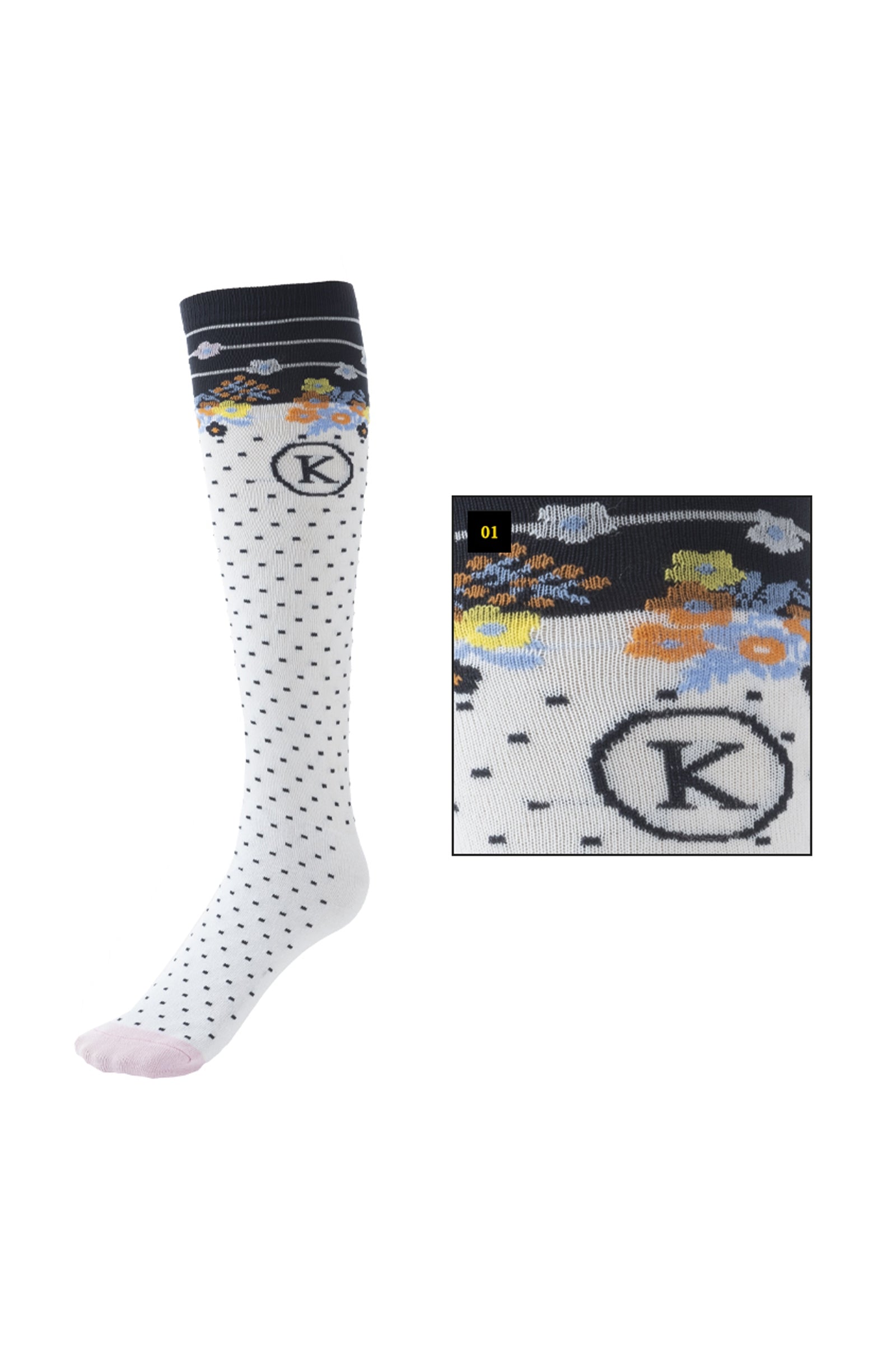 Kavalkade Kaval Socks Sommer Tynde Ride Striber Sokker