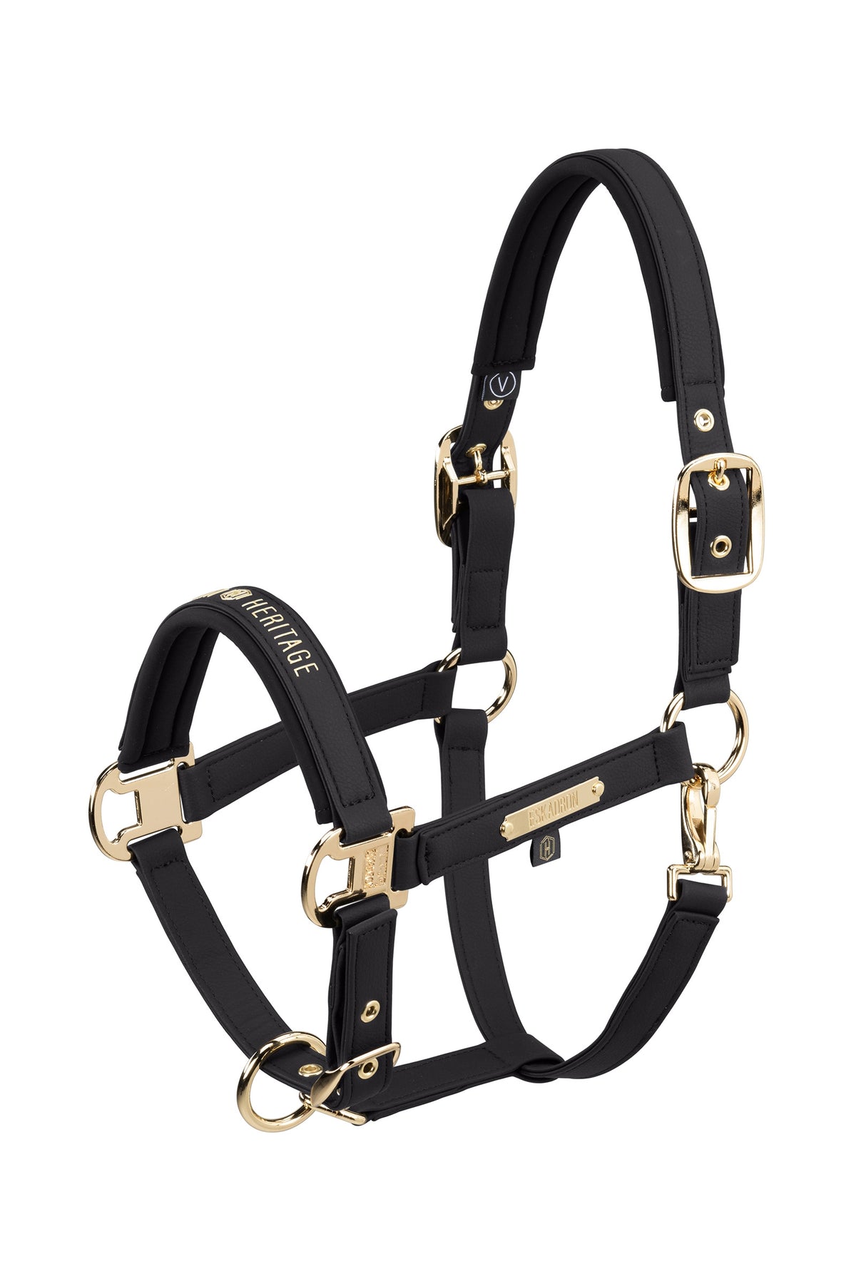 Eskadron Heritage 26/27 Faux Leather Double PIN Headcollar Halters & Leads