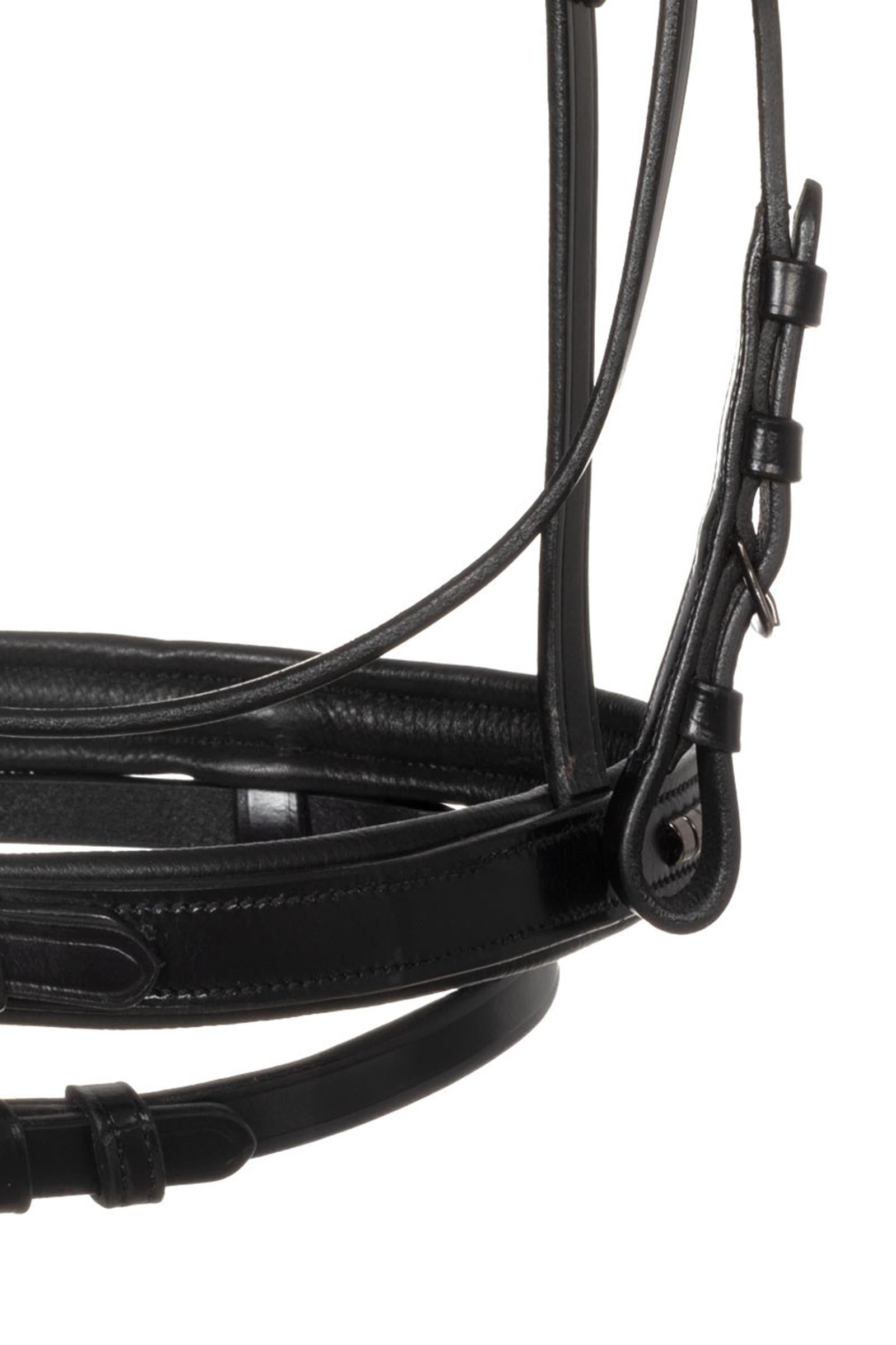 Equestro Leather Bridle With Black Clincher Bridles & Reins