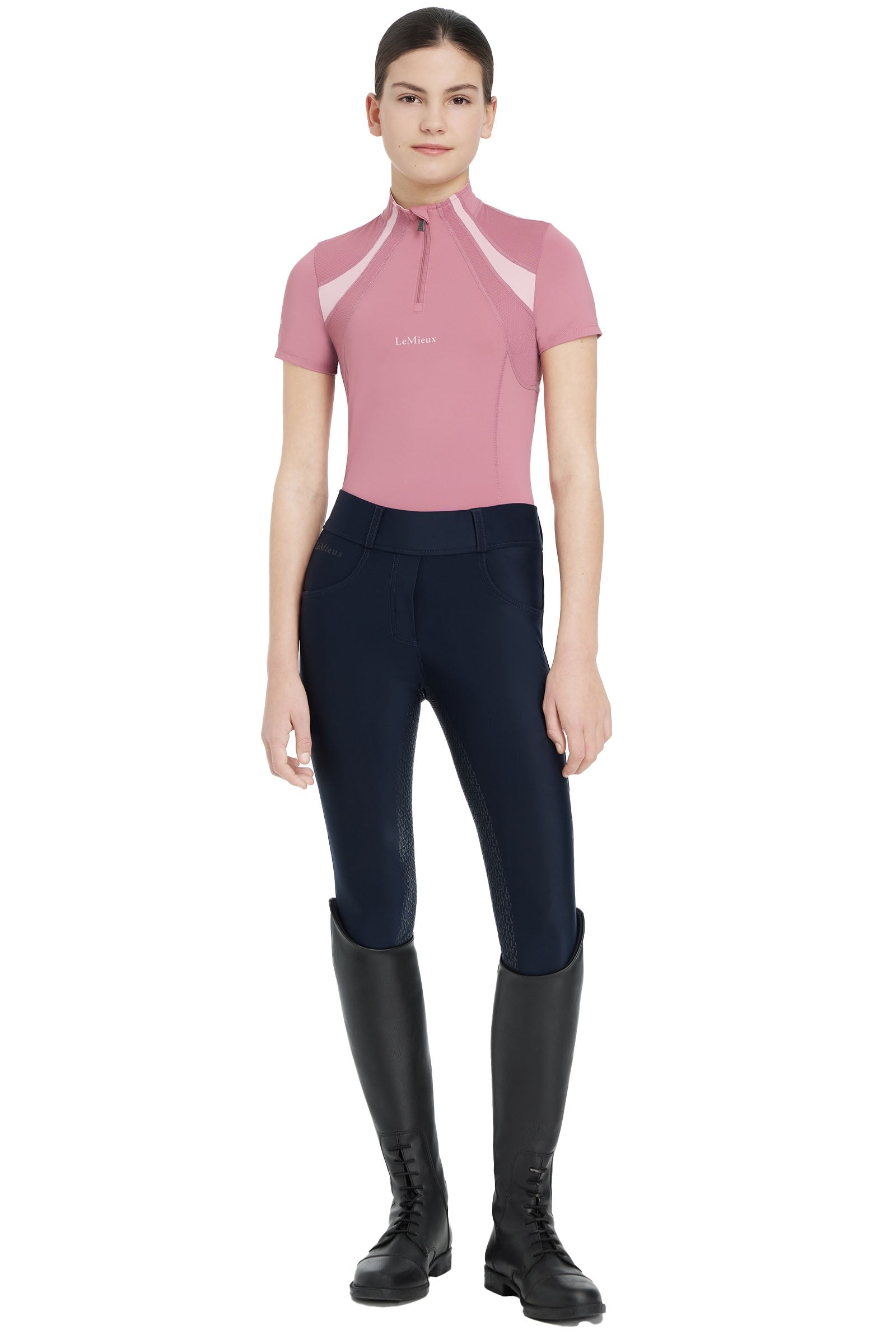 LeMieux Young Rider Short Sleeve Mia Mesh Base Layer Kids Apparel