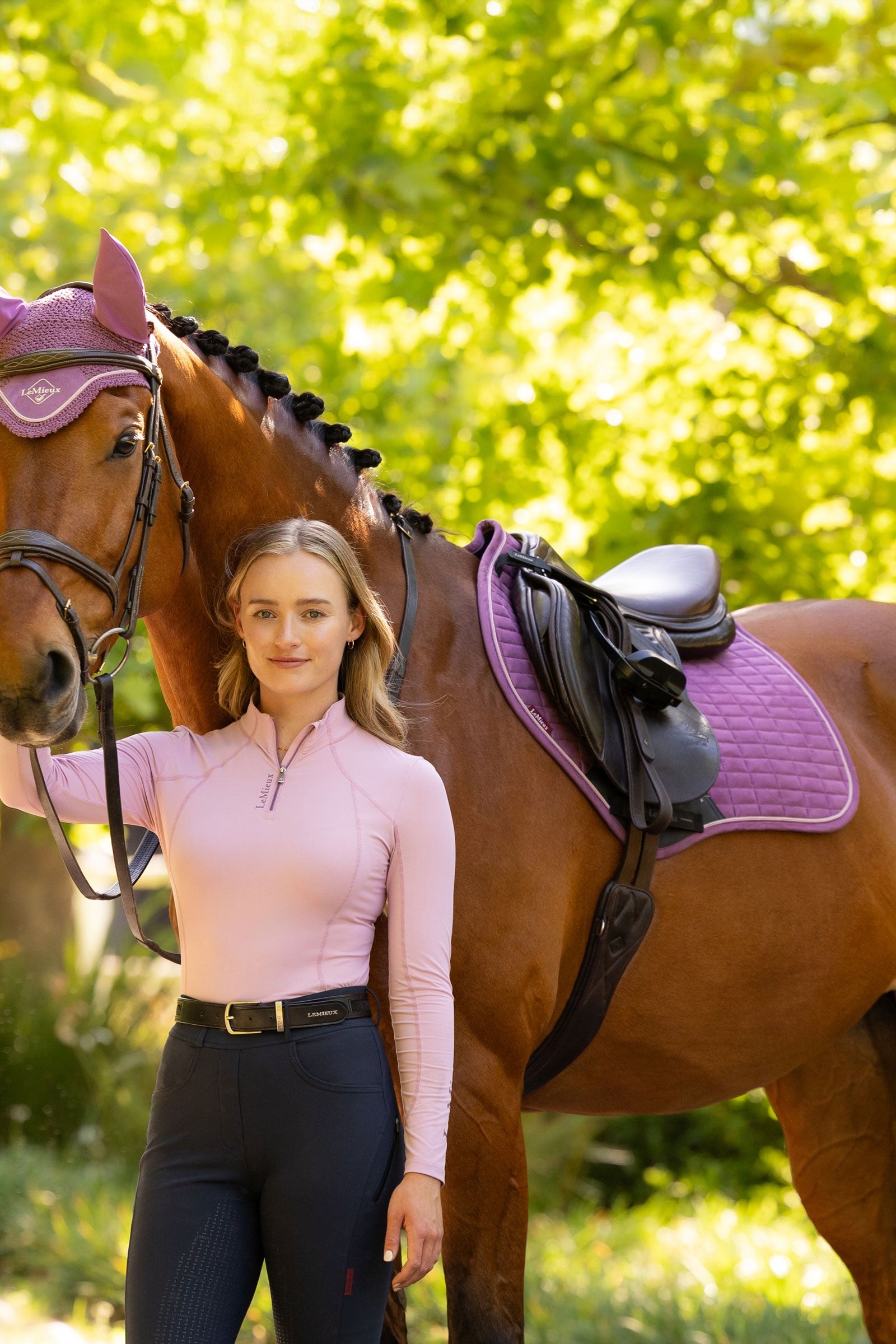 LeMieux Lemieux Suede Close Contact Square Saddle Pad Saddle Pads