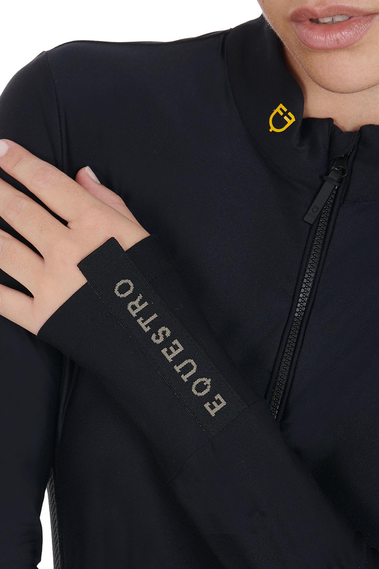 Equestro Women's Long-sleeved Training Technical Polo Shirt Women’s Riding Clothing