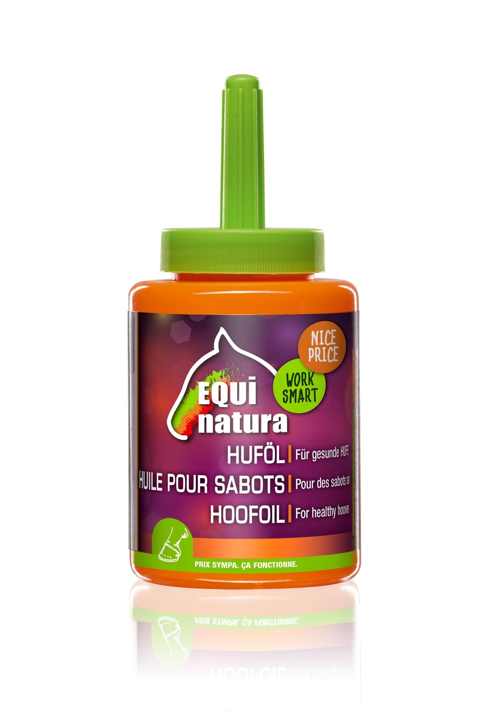 Equinatura Hoof Oil With Brush, 450 ml Horse Health Care