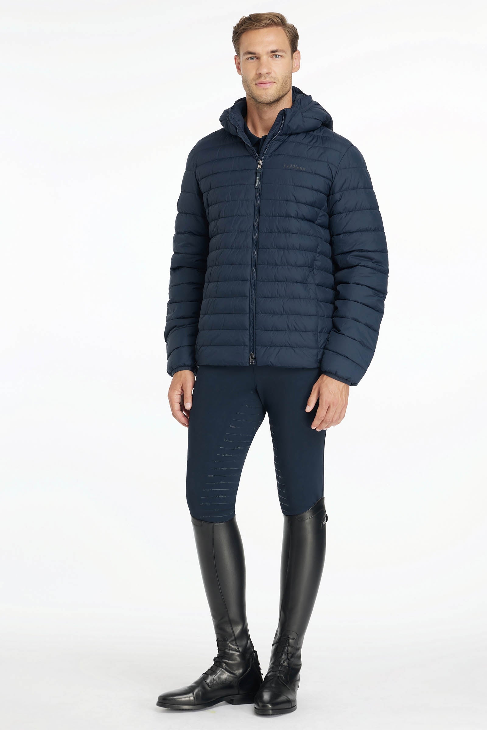 LeMieux Men`s Hooded Puffer Jacket Mens Riding Clothing