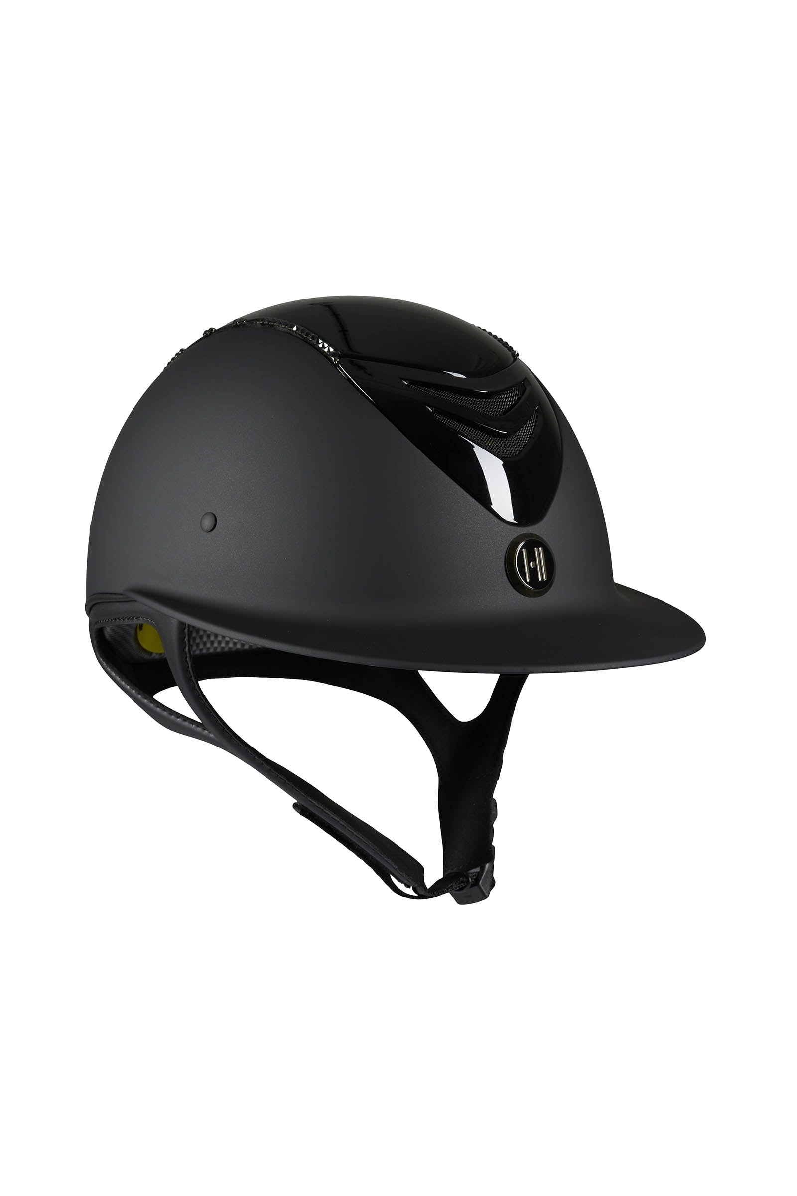 OneK Mips Avancé Matt Glossy Top Swarovski Riding Helmet Ridehjelme & Sikkerhedsveste