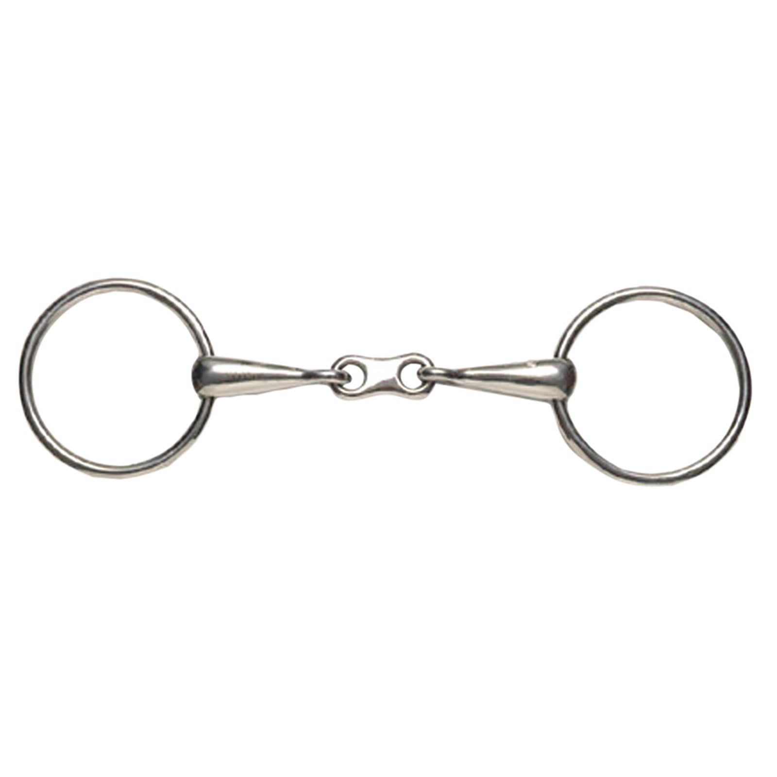 Korsteel Stainless Steel Thin Mouth French Link Loose Ring Snaffle Bit Bid