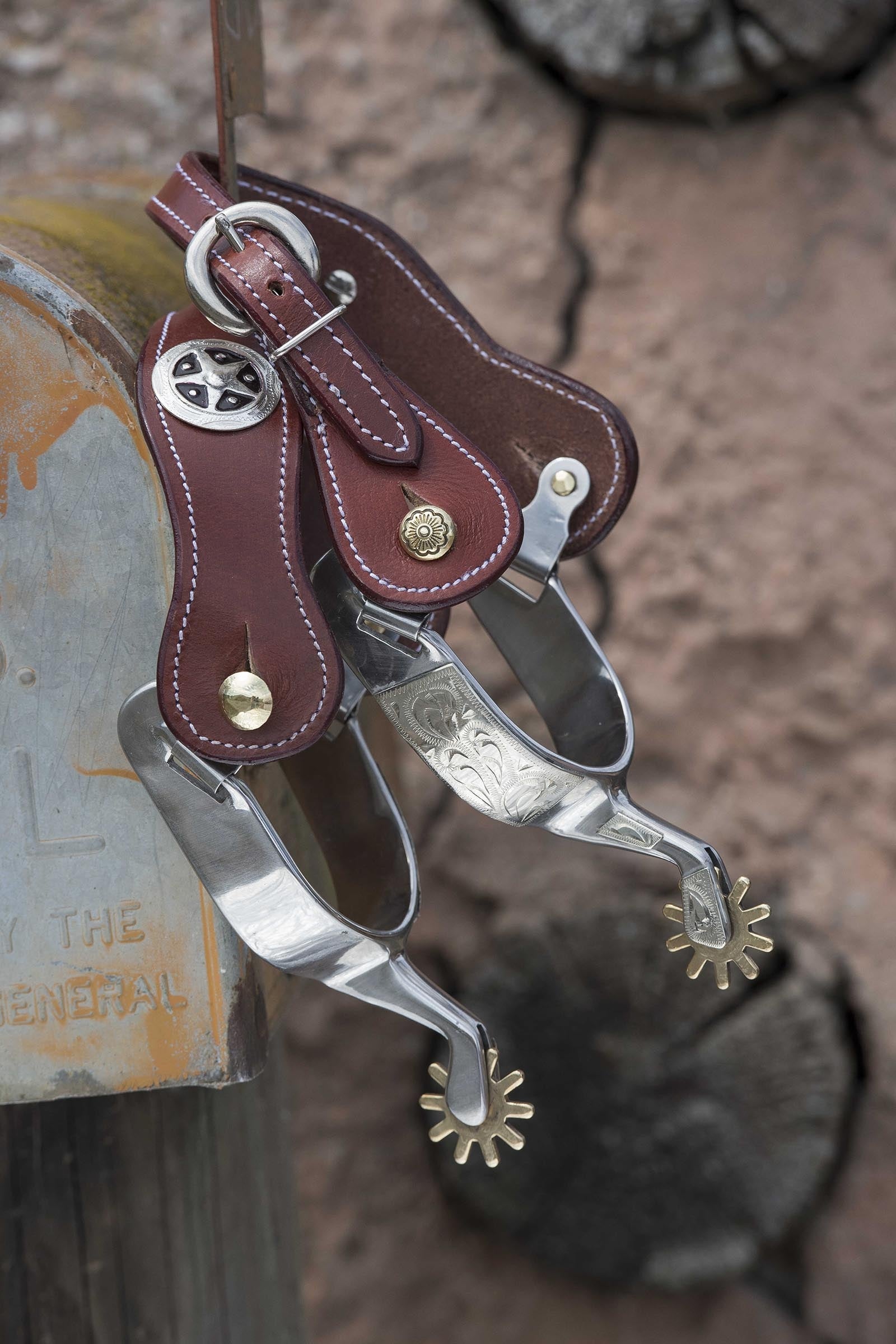 WESTRIDE Western Spur Straps Sheriff Riding Whips, Crops & Spurs