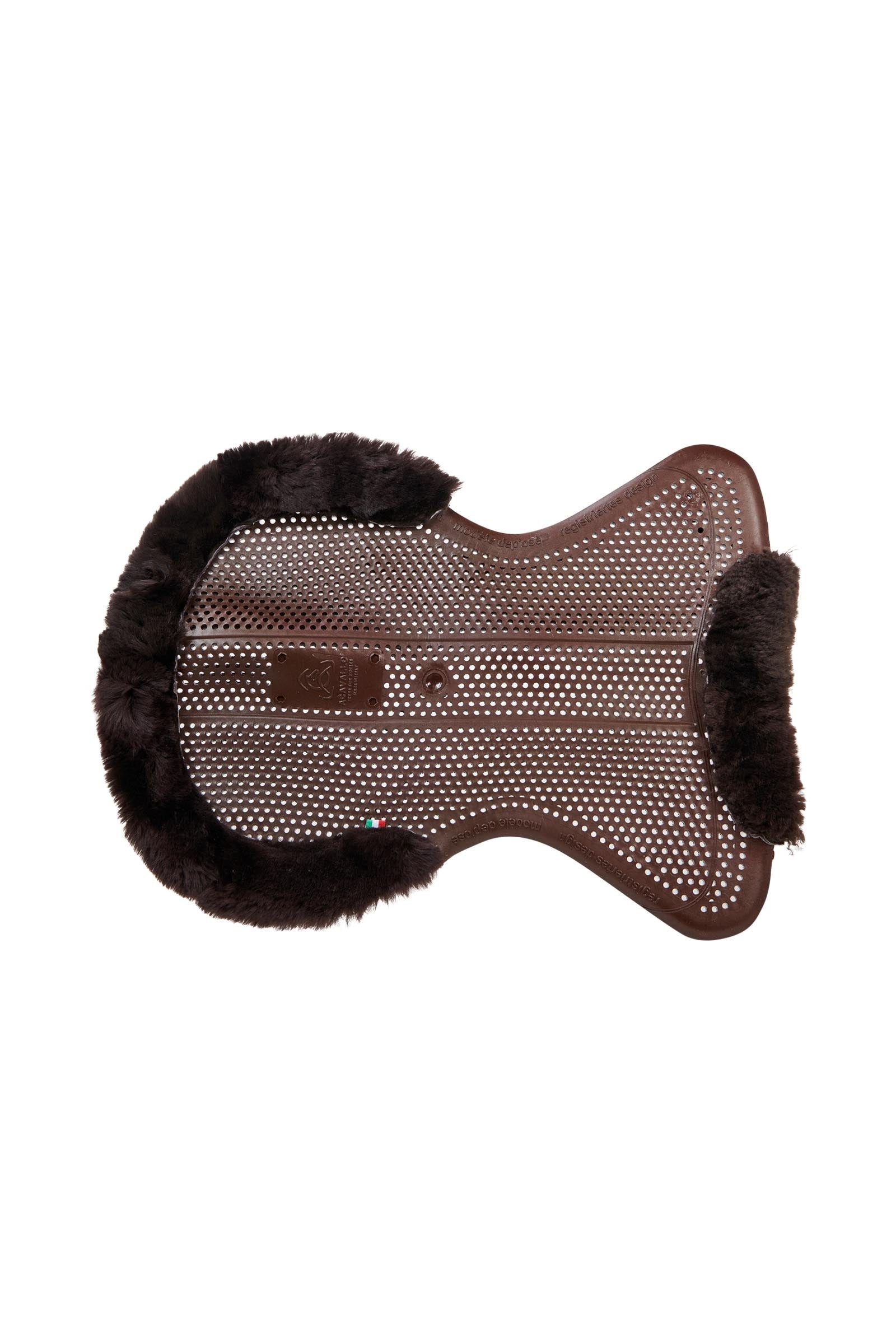 Acavallo Gel Non Slip Classic Pony With Sheepskin 1/2 Cut-Out Flat Saddle Pads