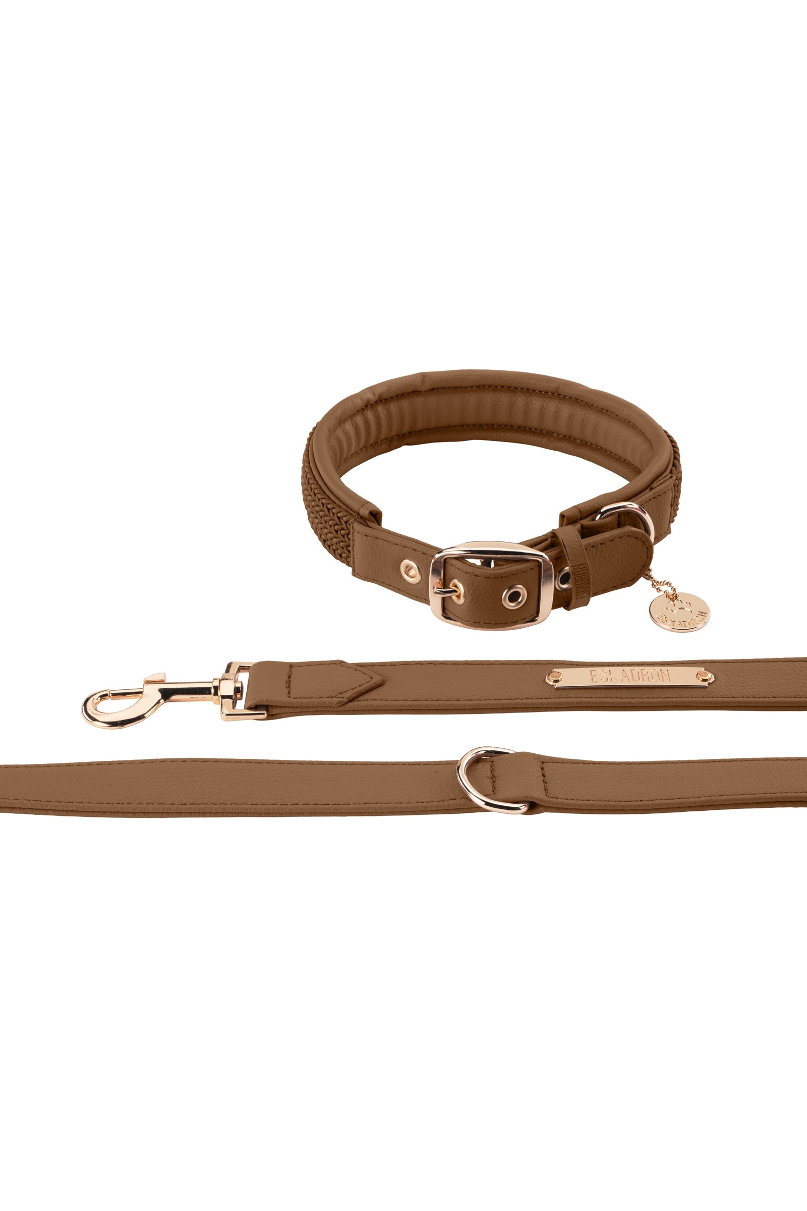 Eskadron Heritage AW24 kunstlæder hundehalsbånd og line sæt Hund