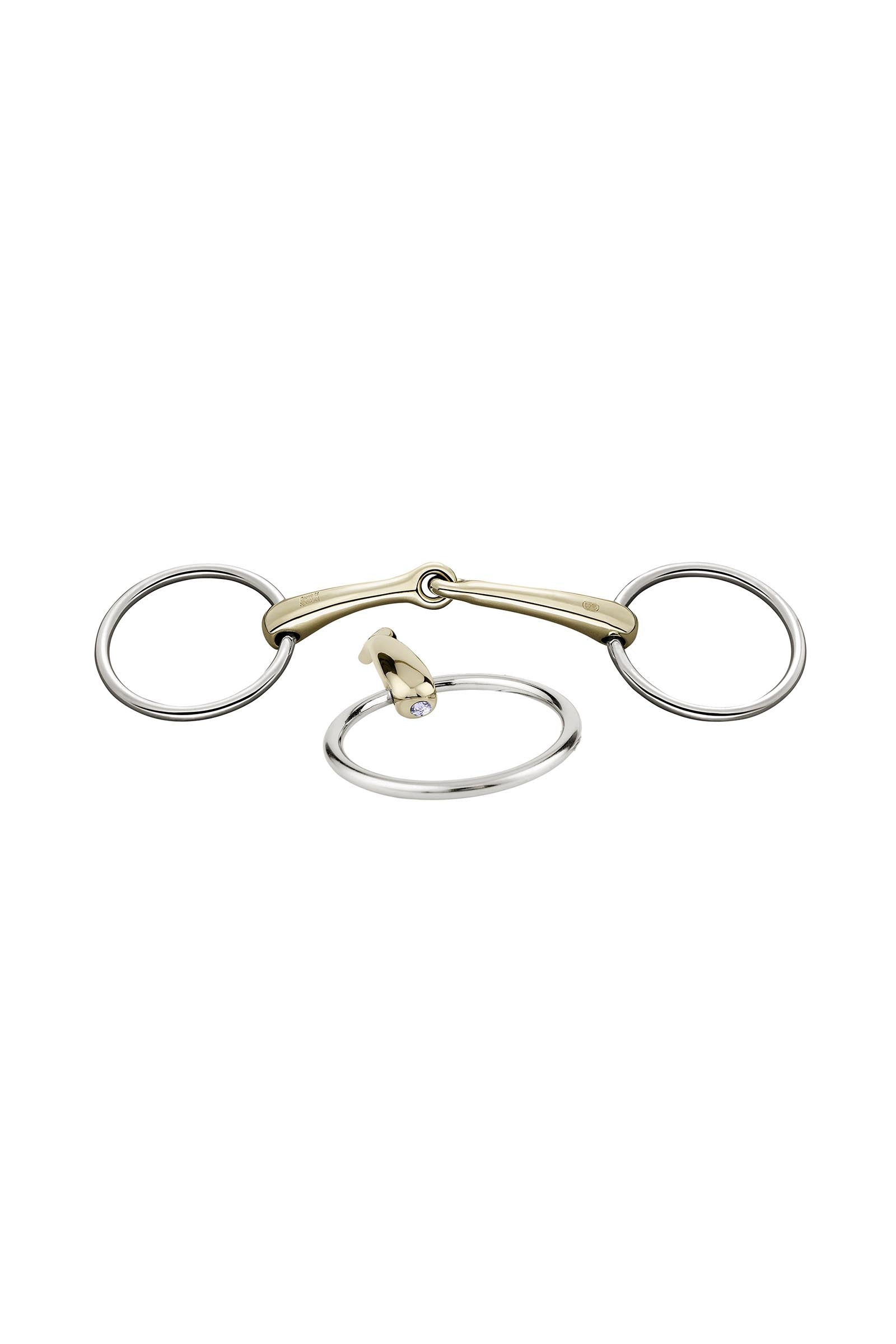 Sprenger Dynamic RS ringbid, enkelt brudt, 16 mm, Sensogan, med krystaller Bid