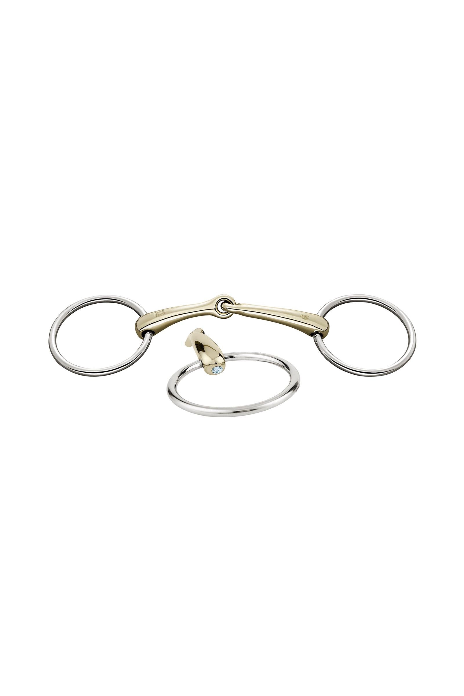 Sprenger Dynamic RS ringbid, enkelt brudt, 16 mm, Sensogan, med krystaller Bid