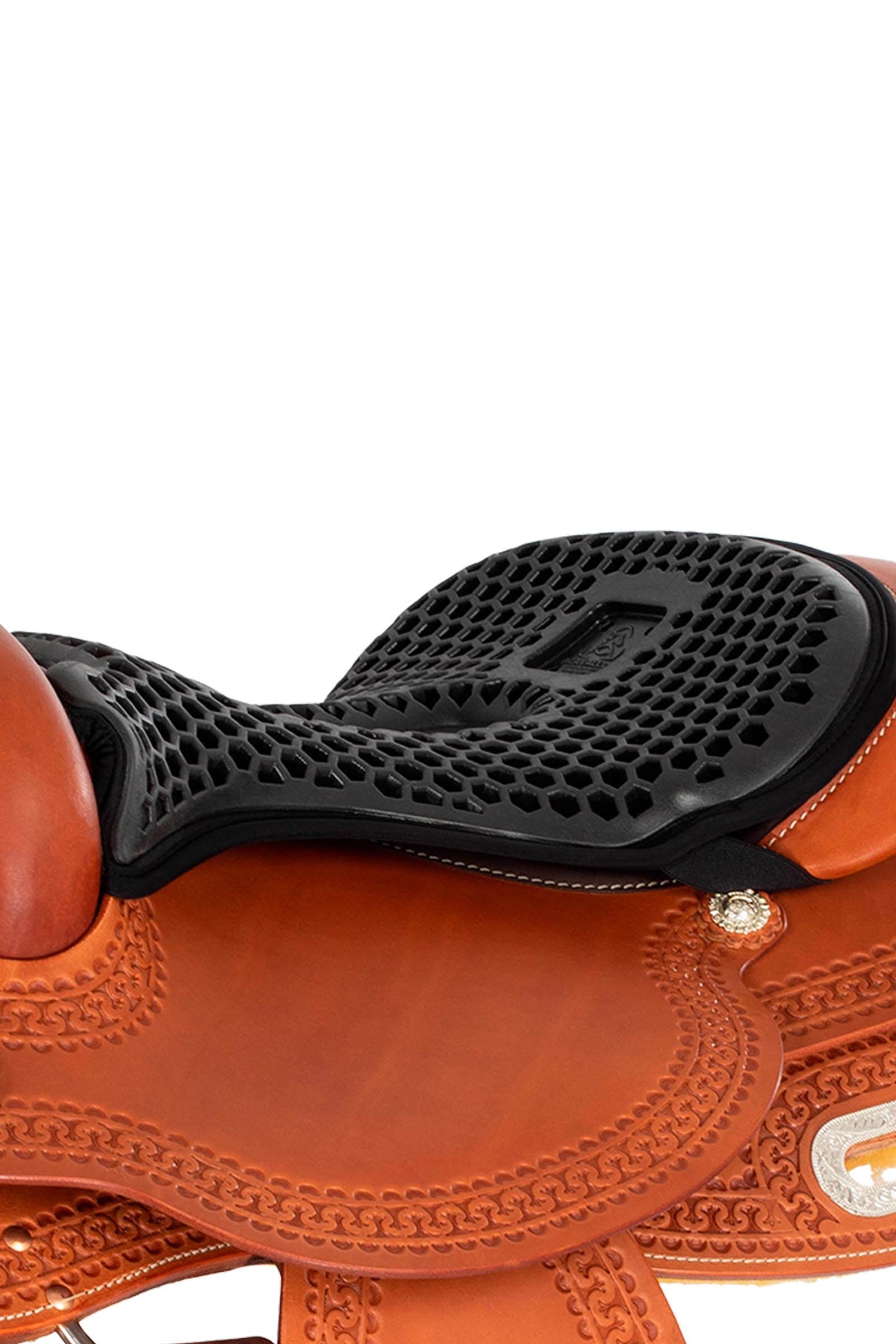 Acavallo Ortho-Pubis Seat Saver Western Hexa Gel-Out Dri-Lex, 20 mm Saddle Pads