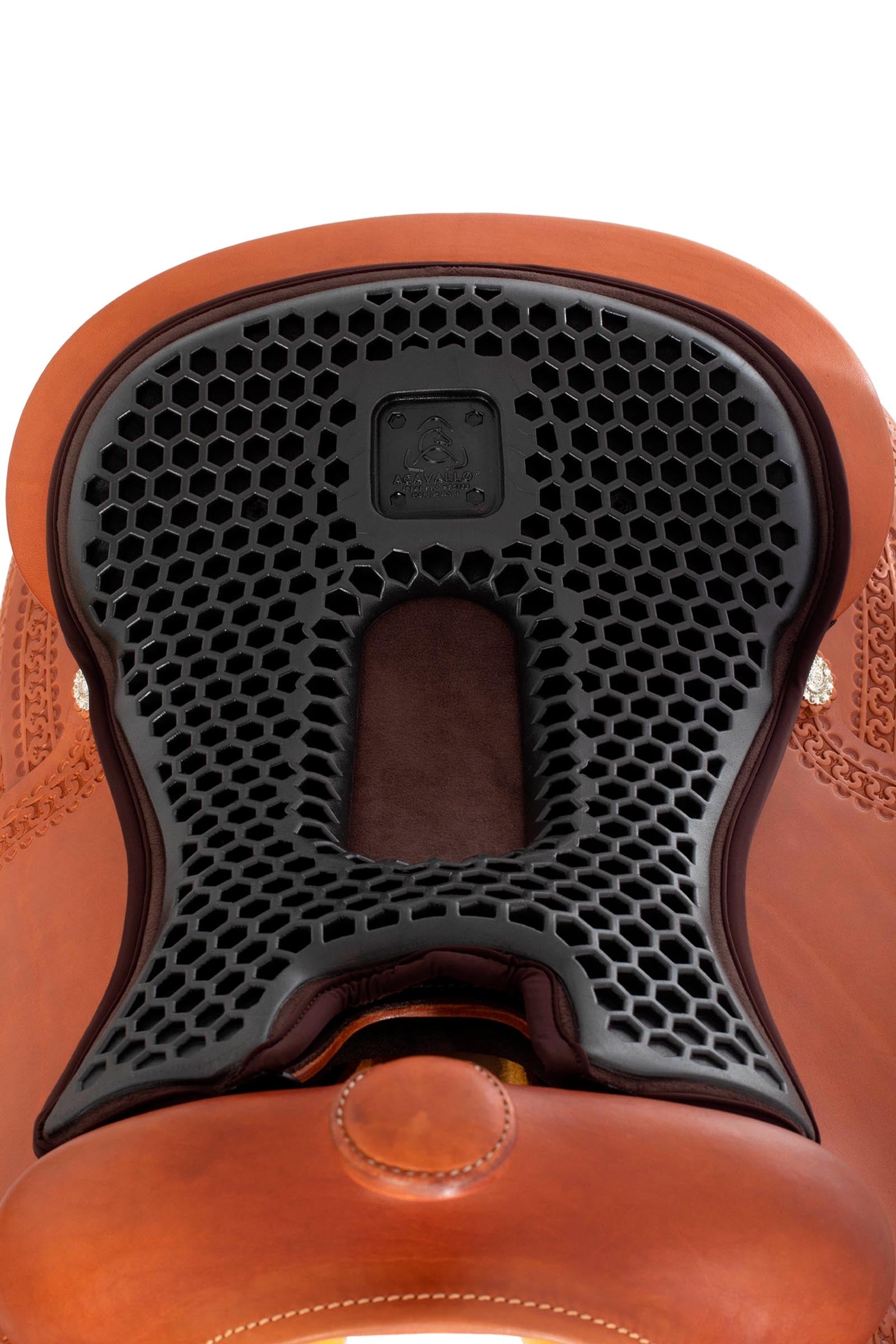 Acavallo Ortho-Pubis Seat Saver Western Hexa Gel-Out Dri-Lex, 20 mm Saddle Pads