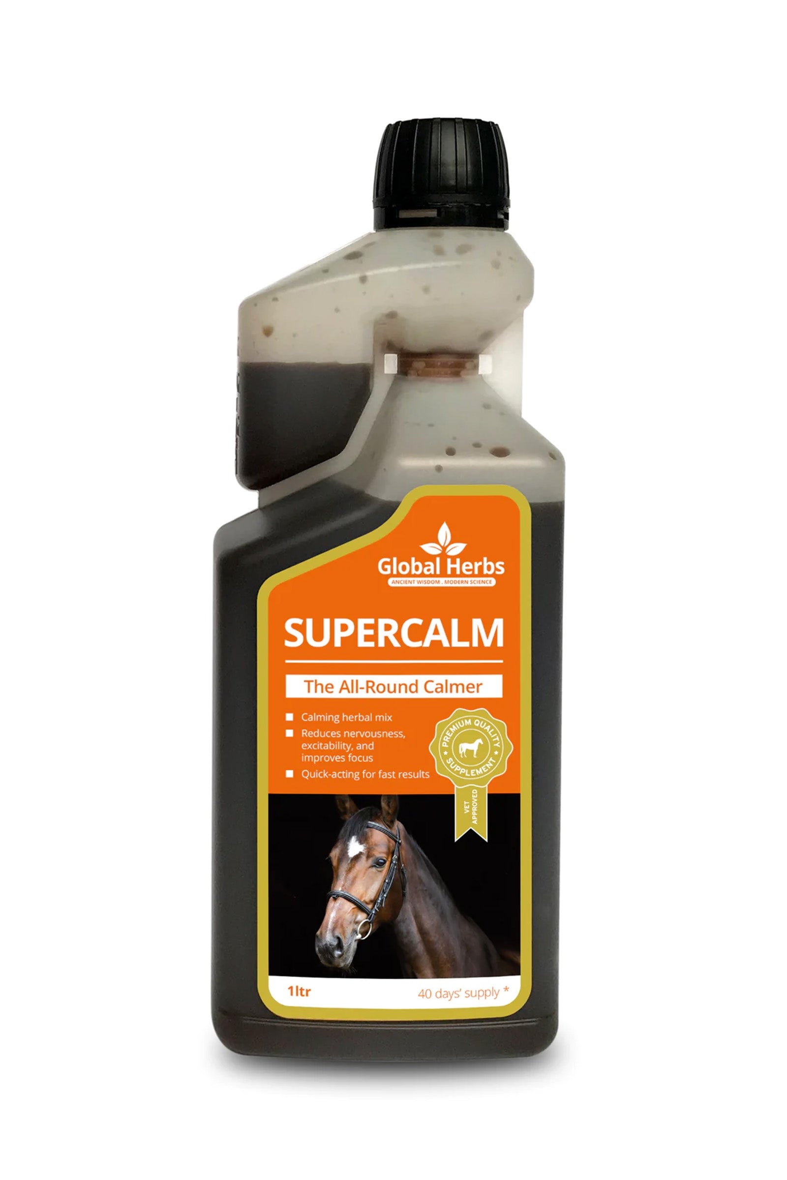 Global Herbs SuperCalm Liquid, 1 L. Horse Feed & Nutrition