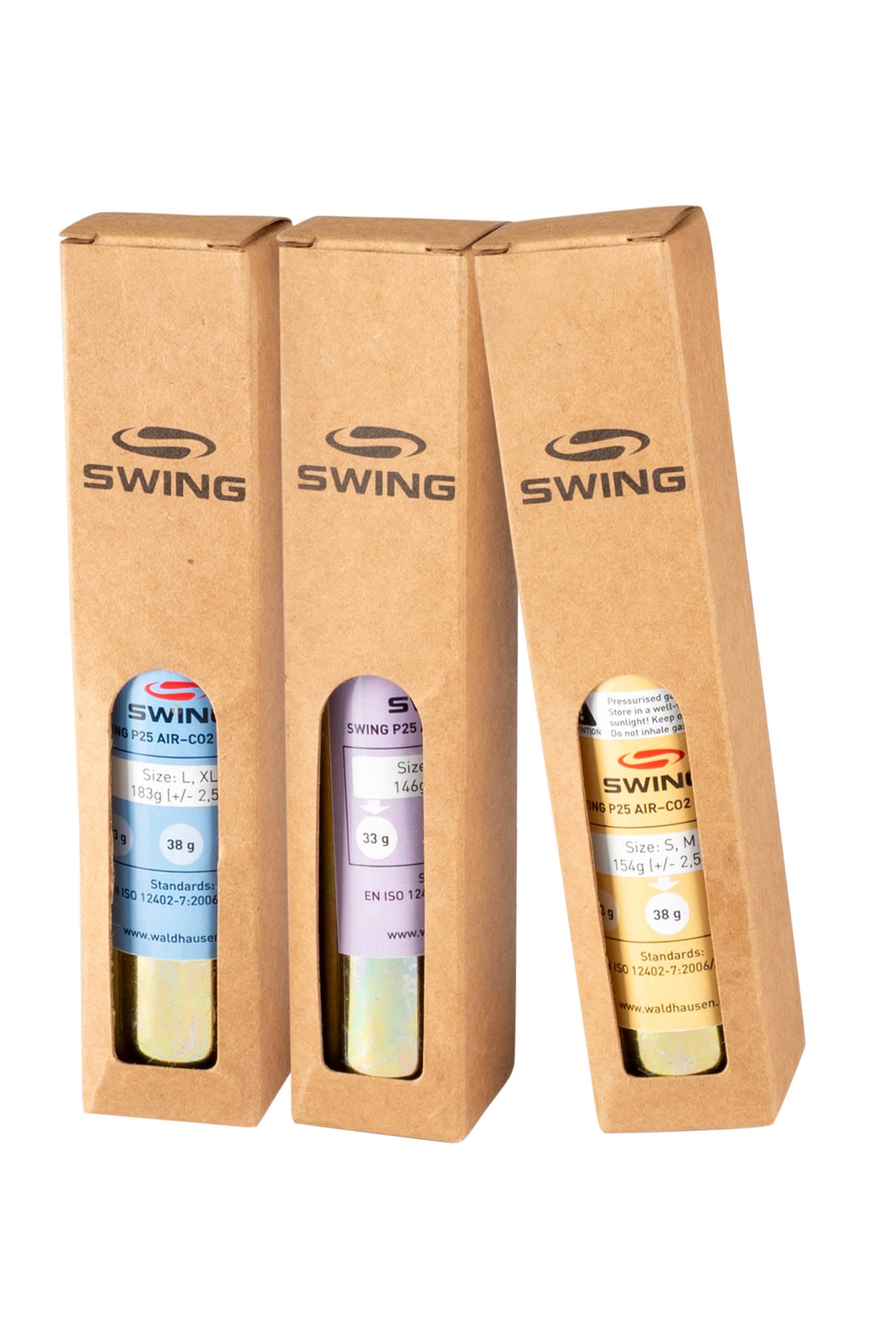 SWING Cartridge CO2 for SWING P25 AIR, XXS, XS, 33g Ridehjelme & Sikkerhedsveste