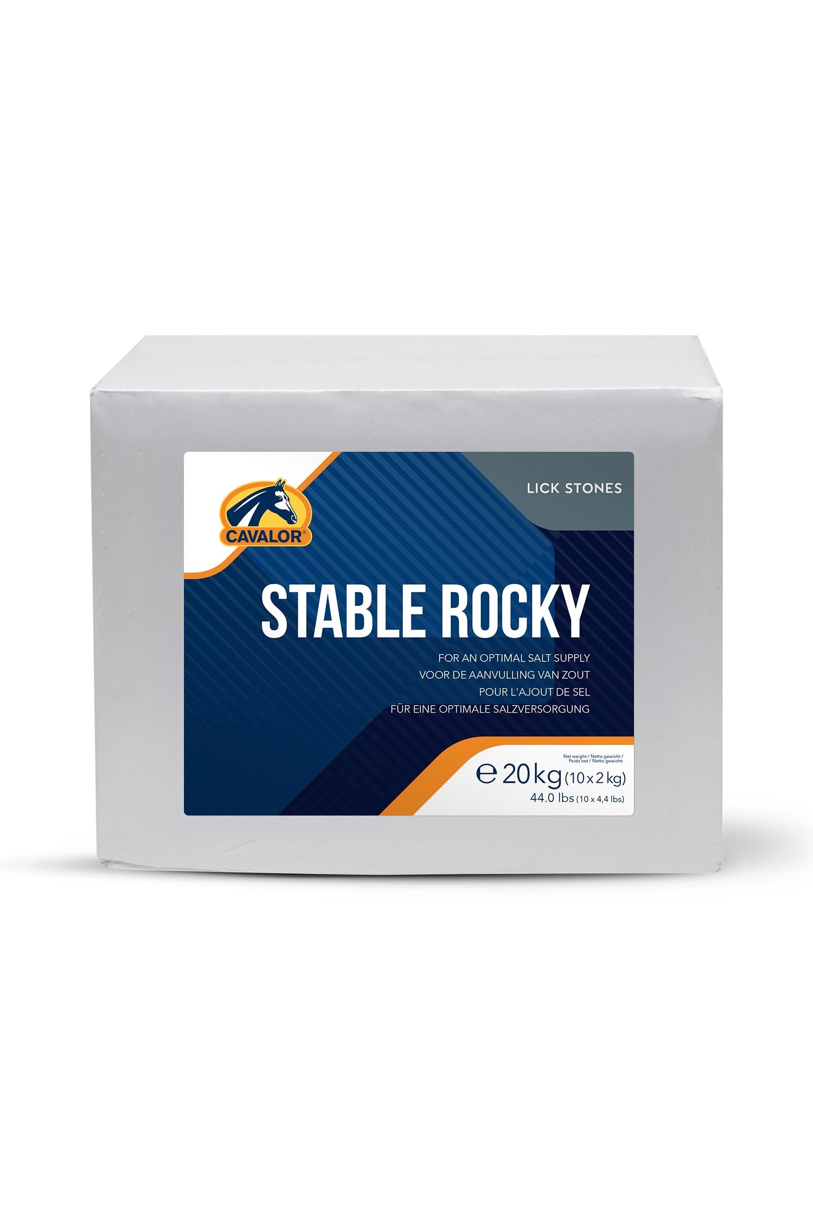 Cavalor Stable Rocky, Salt Lick, 10x2 kg Horse Feed & Nutrition