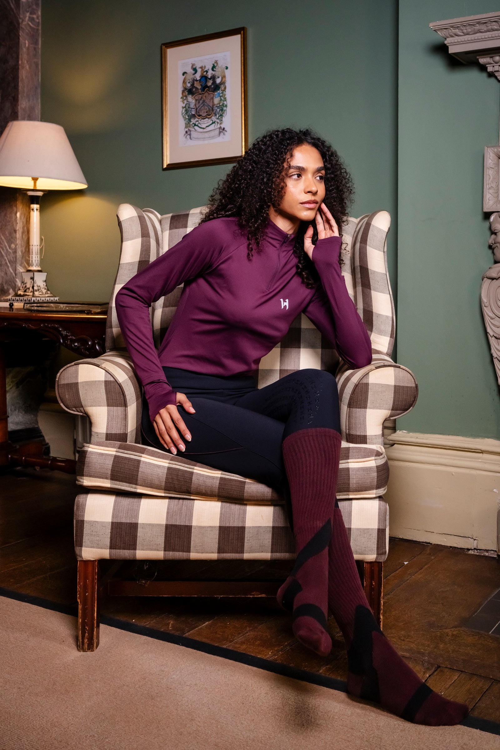 Horseware Strive Winter 1/4 zip top til damer Ridetøj til dame