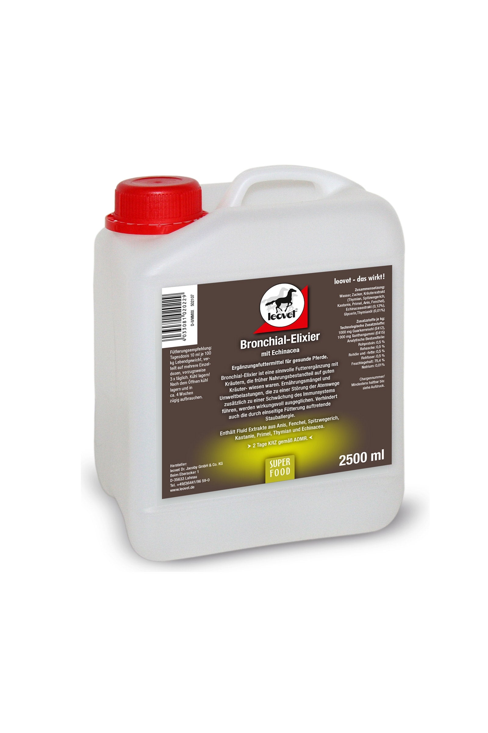 Leovet Respiratory Syrup, 2500 ml Horse Feed & Nutrition