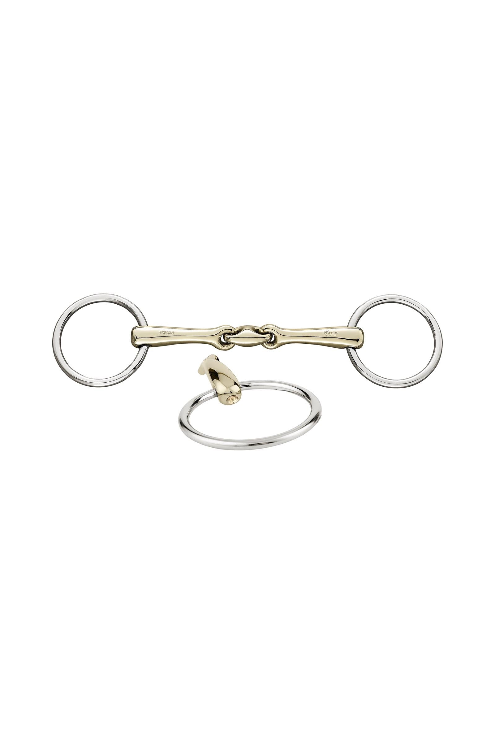 Sprenger KK Ultra bridon, dobbeltleddet, 14 mm, Sensogan, med krystaller Bid