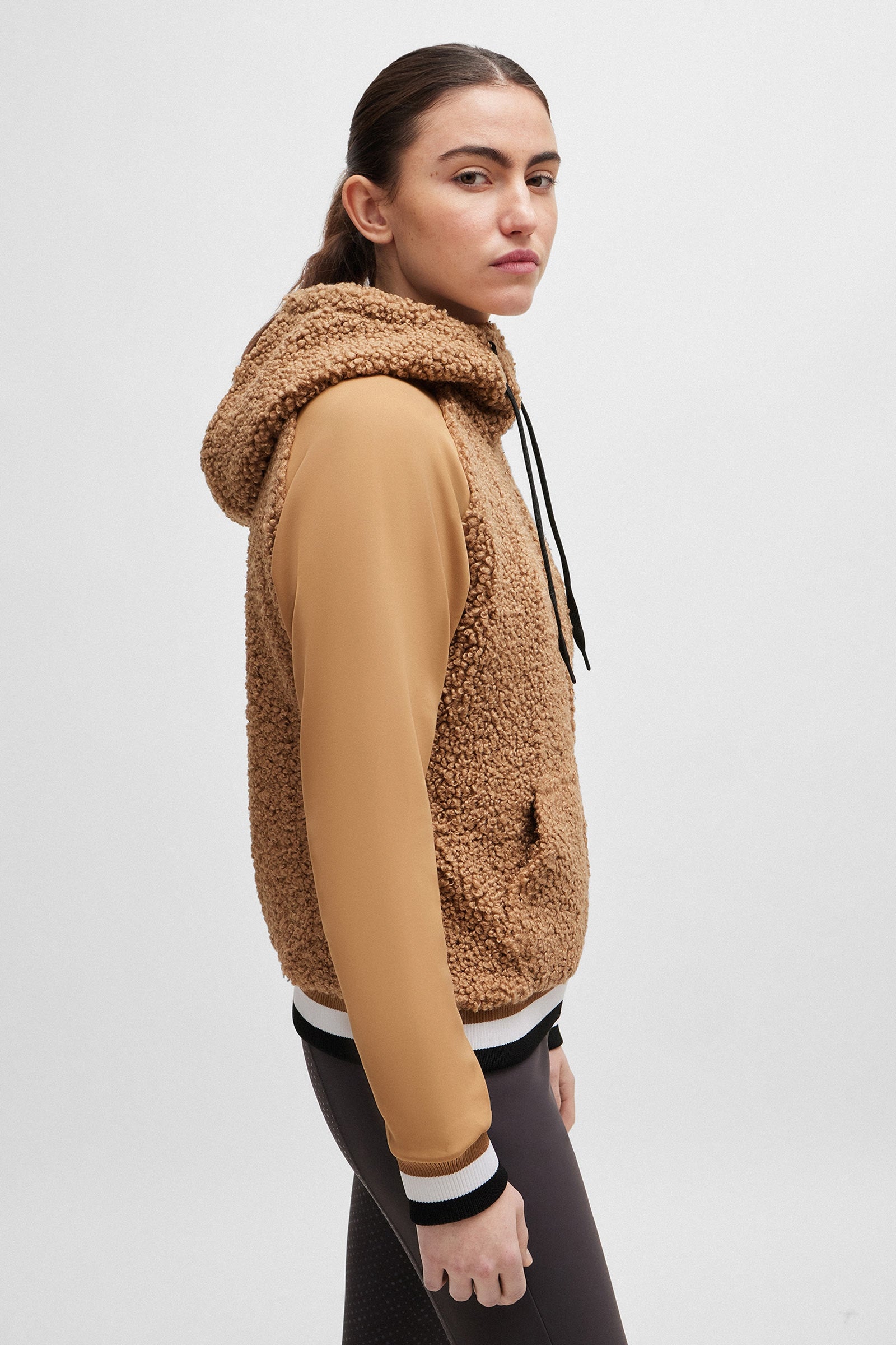 Boss Riva Teddy Hybrid Zip Hoodie Women’s Riding Clothing