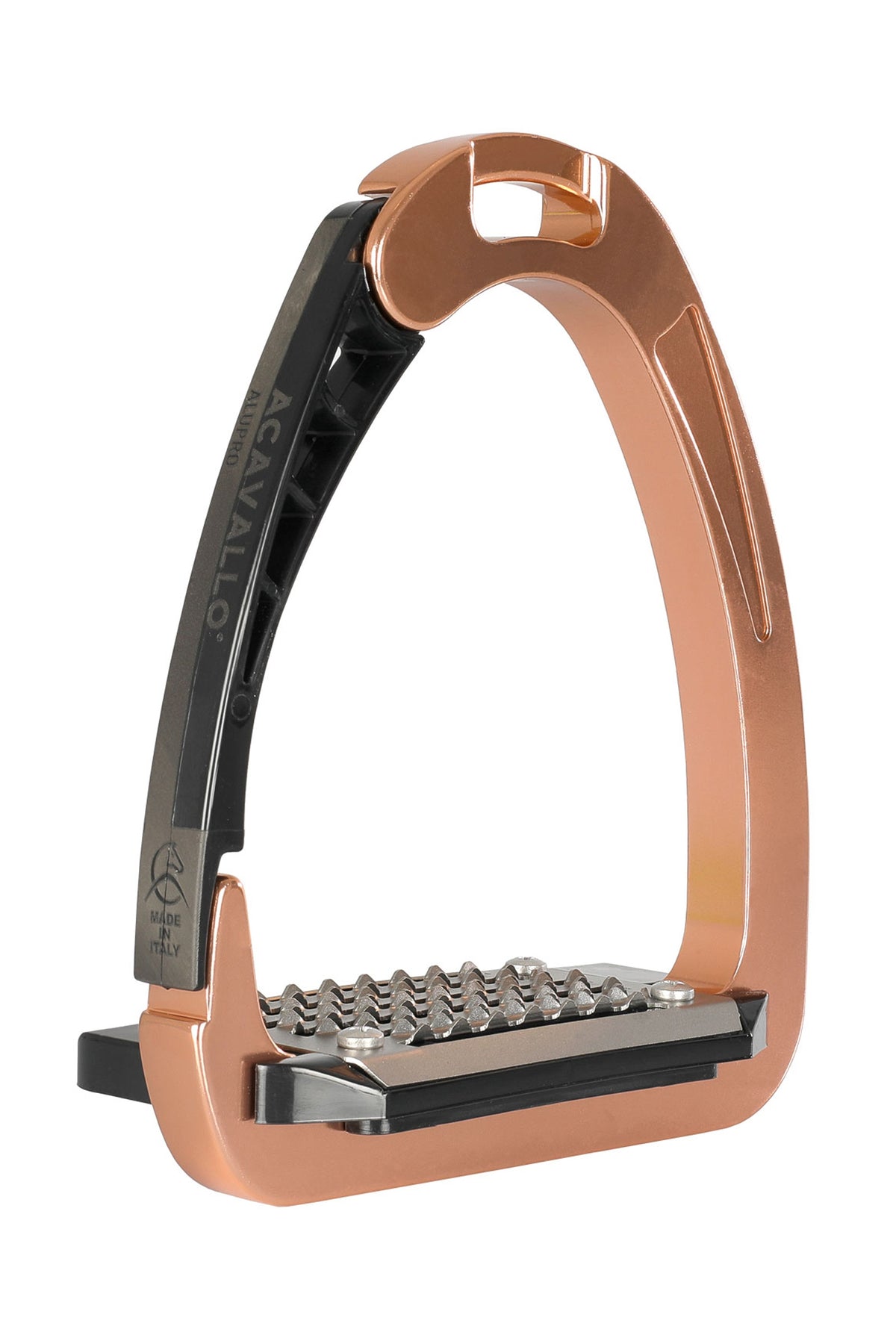 Acavallo Arena Étrier Aluminium – Sécurité Et Confort, Bras Articulé Anti-Chute, Semelle Extra-Large Inox