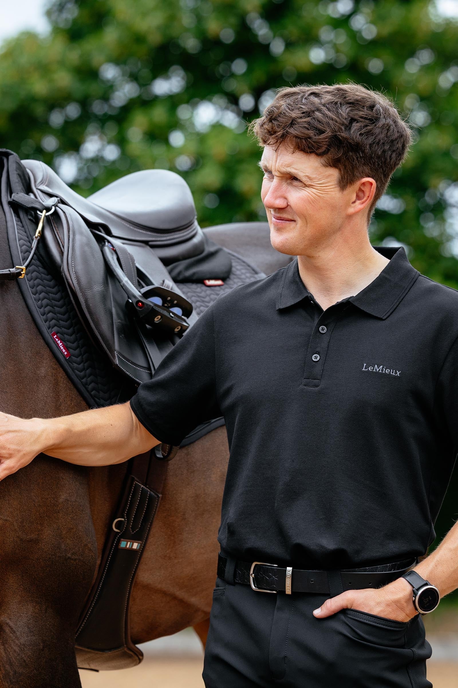 LeMieux Mens Classique Polo Shirt Mens Riding Clothing