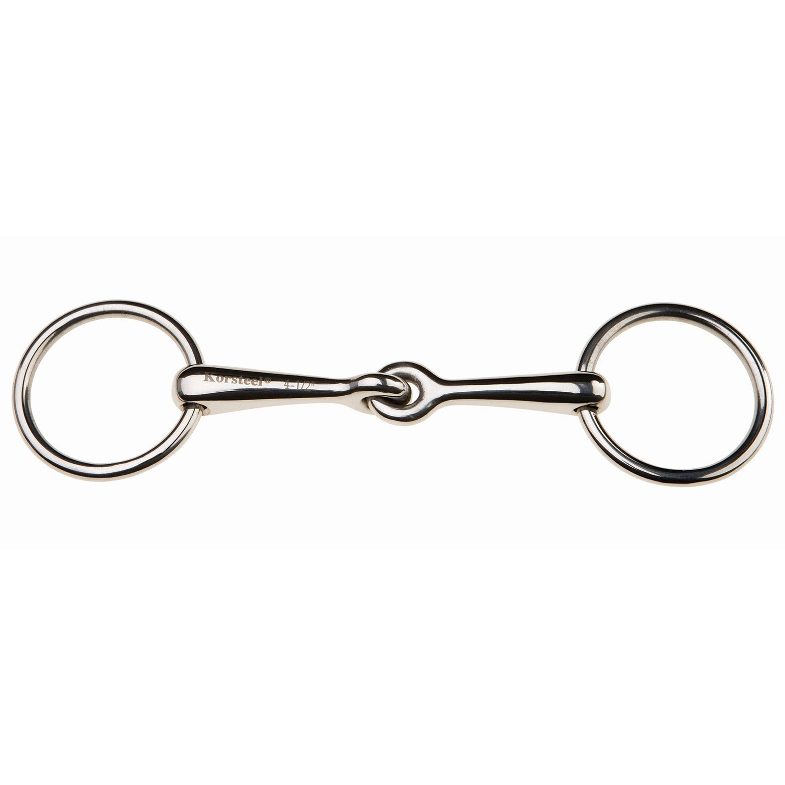 Korsteel Stainless Steel Weymouth Loose Ring Bradoon Snaffle Bit Bid