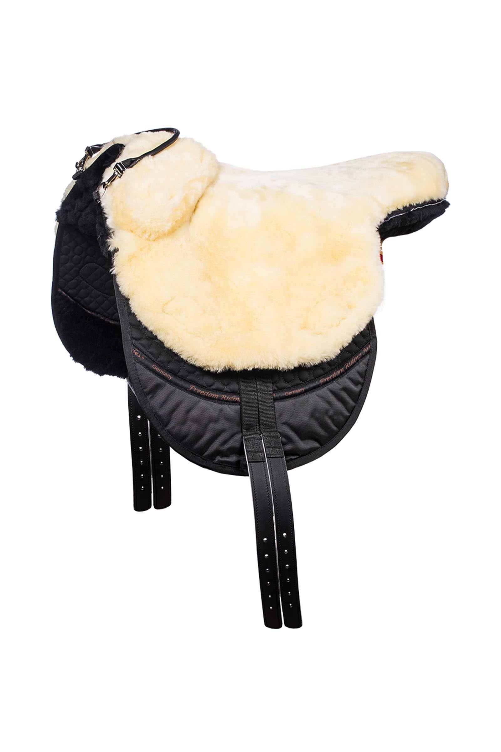 F.R.A. Freedom Riding Articles Macon Extra Merino Bareback Pad, Knee Rolls & Inlays, L Saddles, Girths & Stirrups