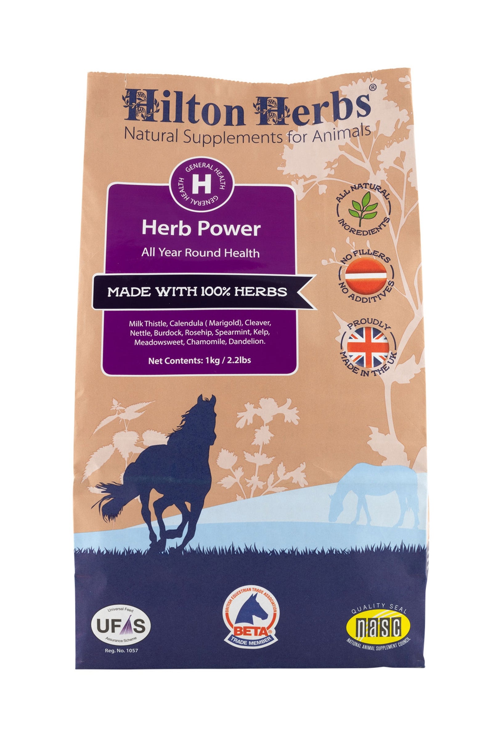 Hilton Herbs Herb Power, 1 kg. Horse Feed & Nutrition
