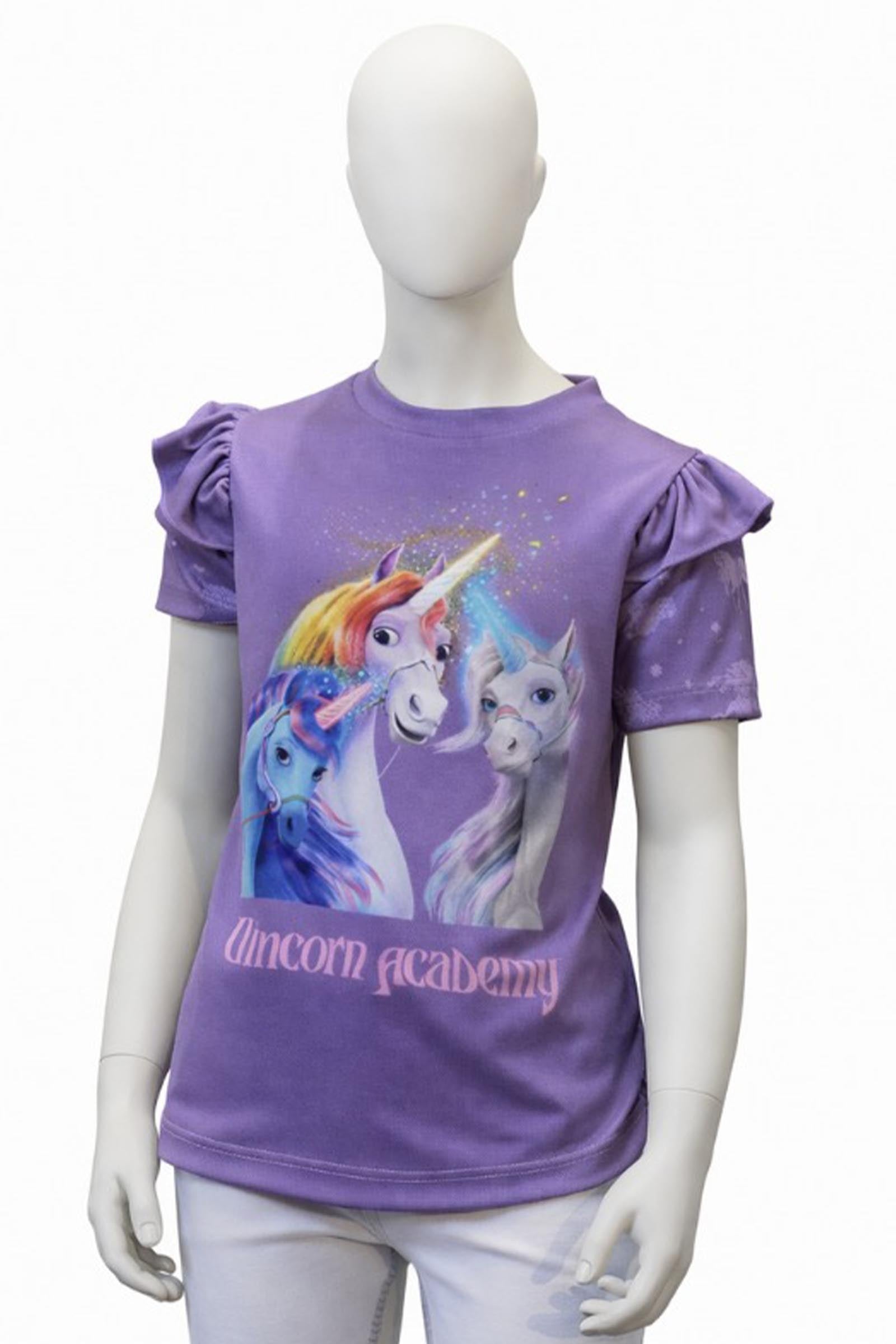 Kavalkade Unicorn Academy Wings børne-T-shirt Ridetøj til børn
