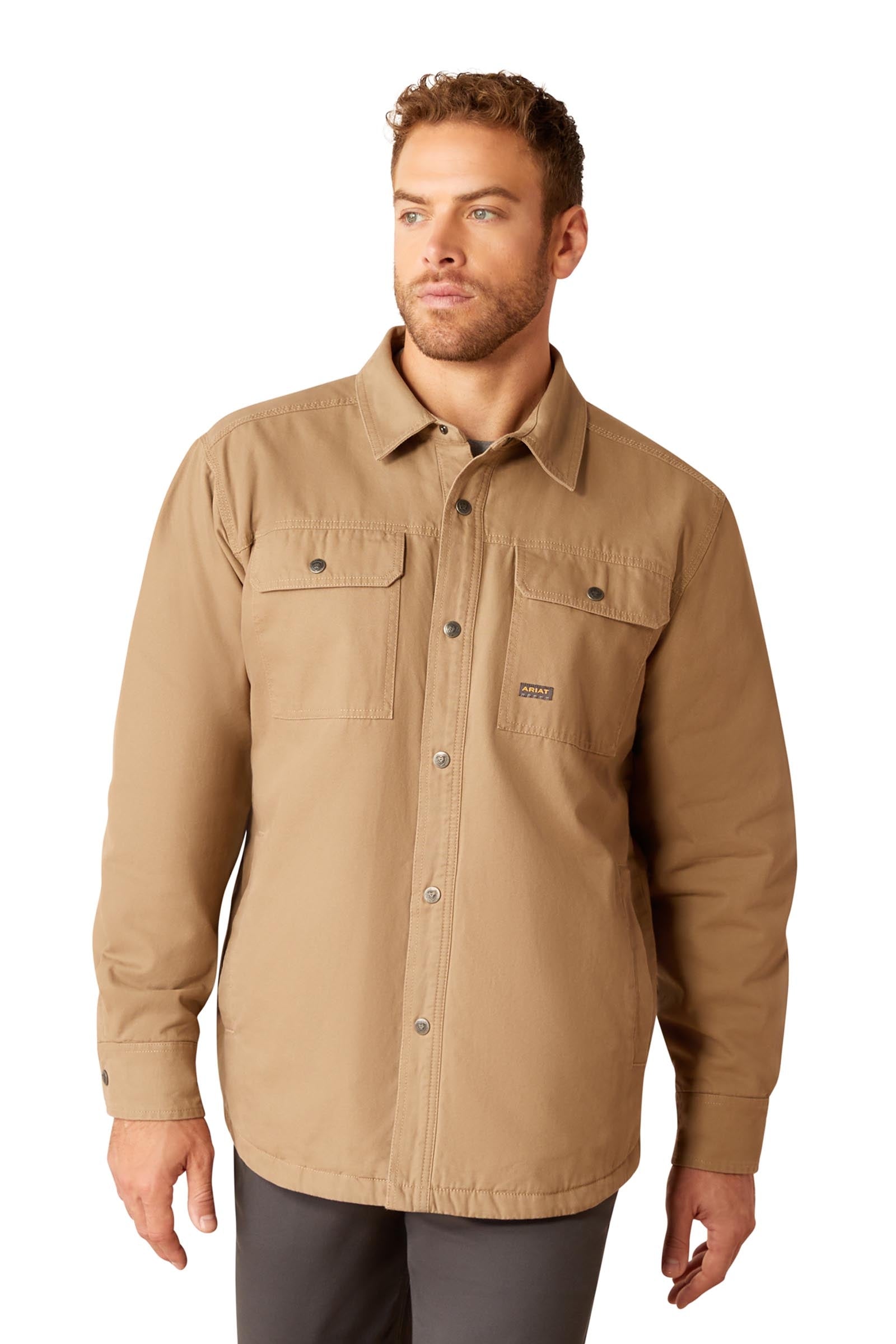 Ariat Mens Rebar Canvas Shirt Jacket Mens Riding Clothing