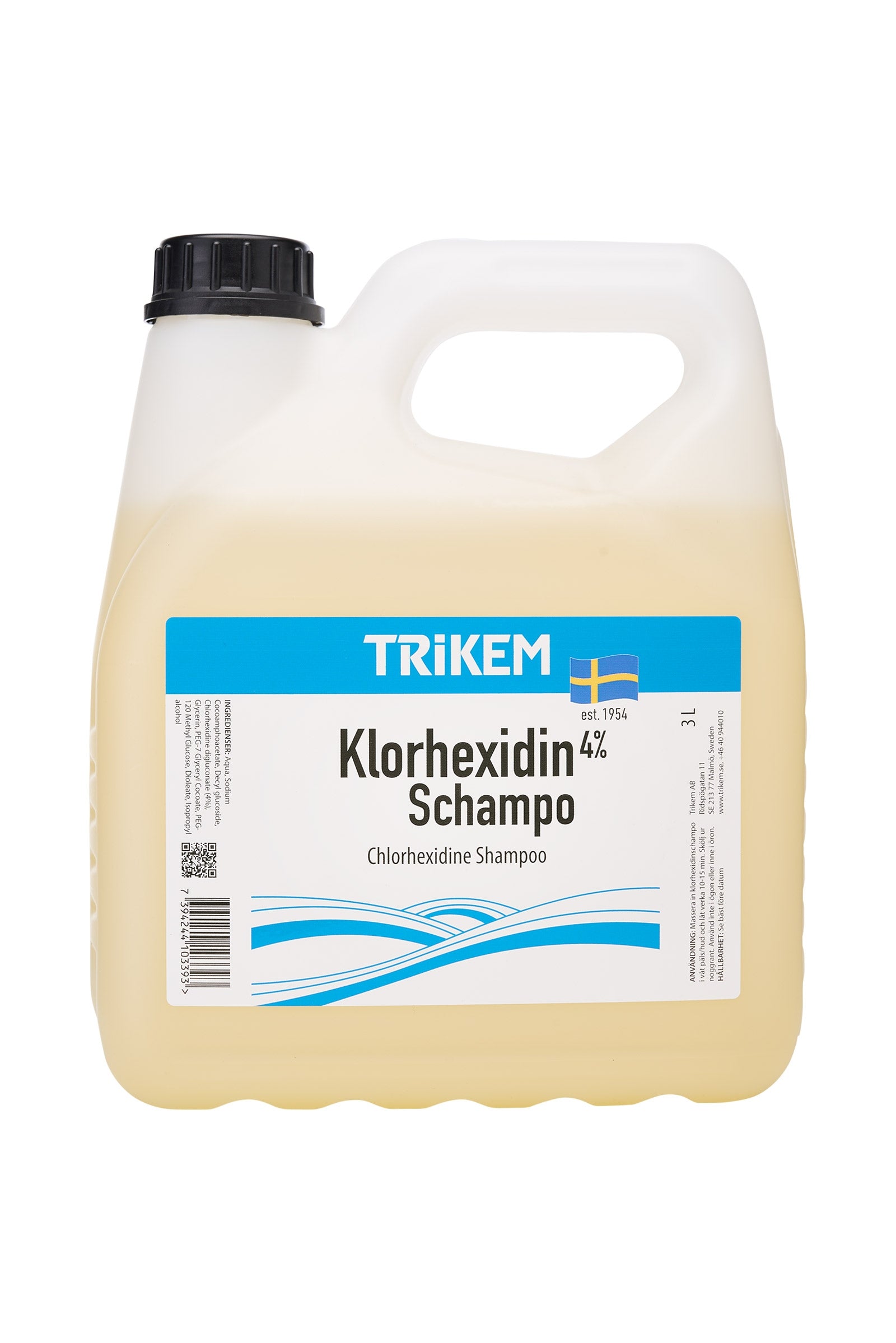 Trikem Chlorhexidin shampoo, 3 liter Plejeprodukter