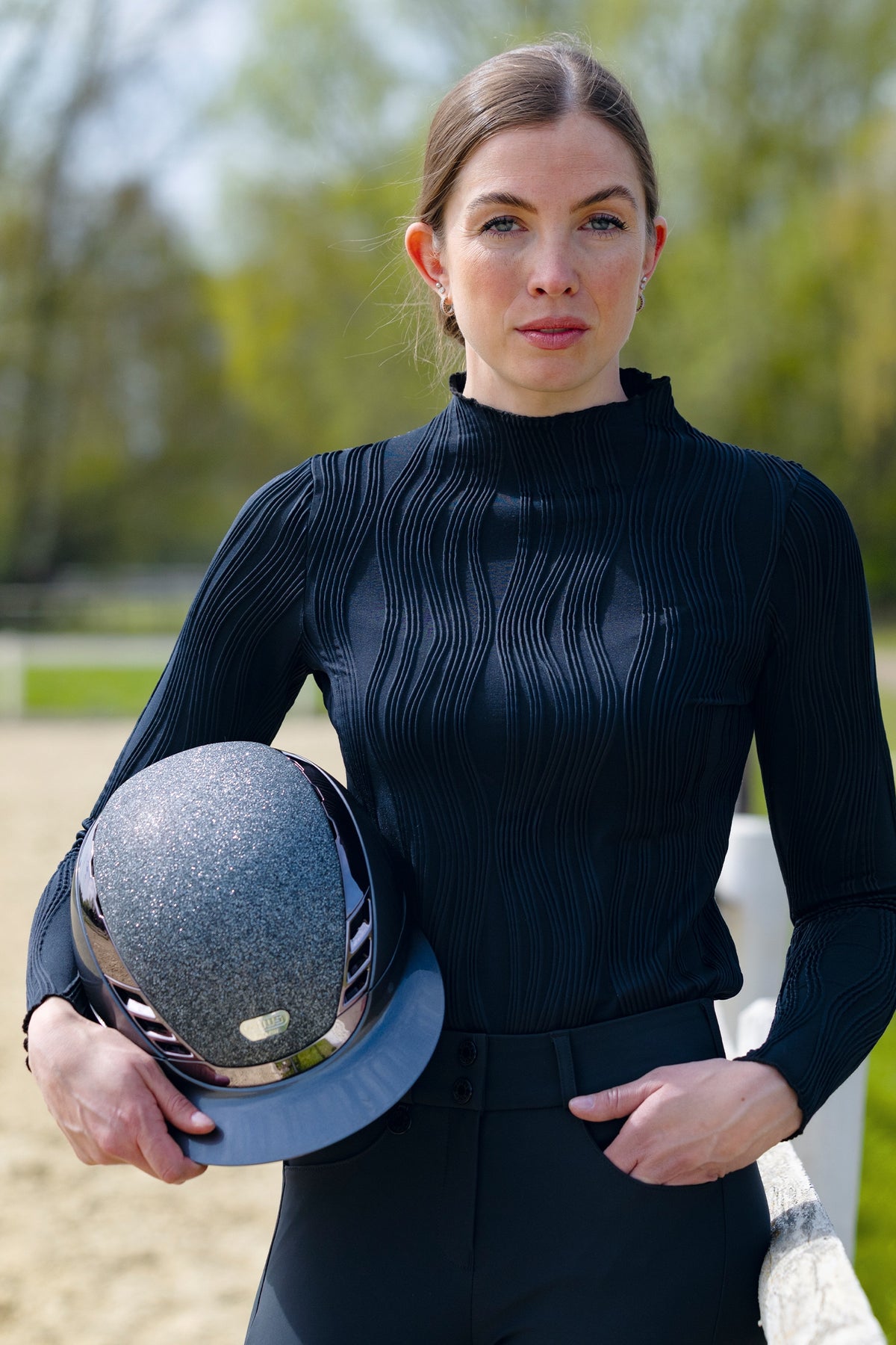Abus Airluxe Supreme Glam Metallic Long Visor Safety Equipment